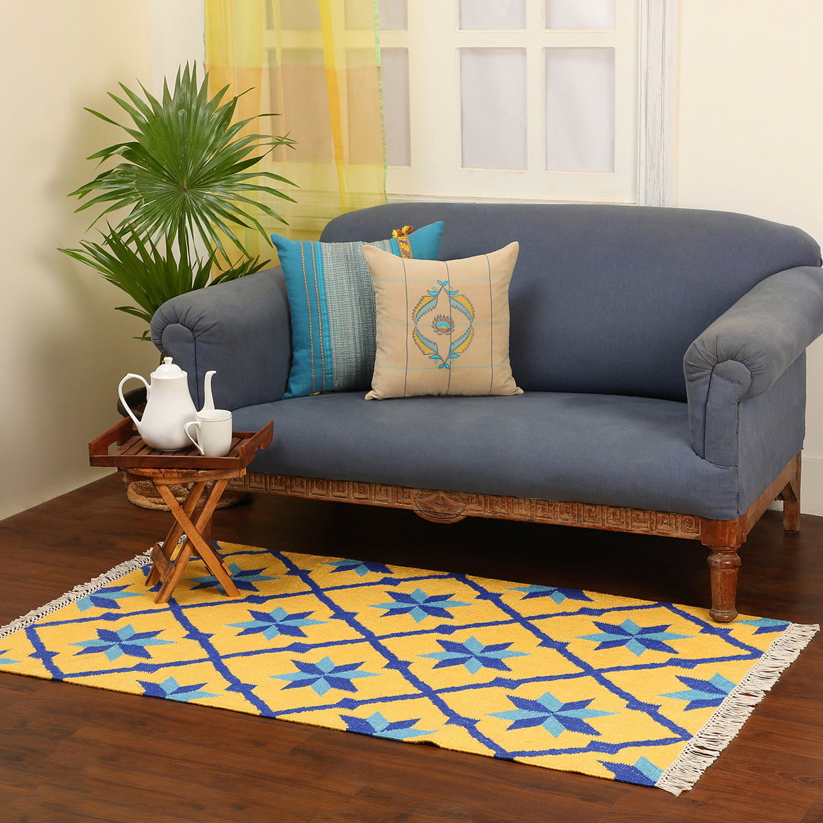 Sitara Bhadohi Panja Silk Cotton Rug