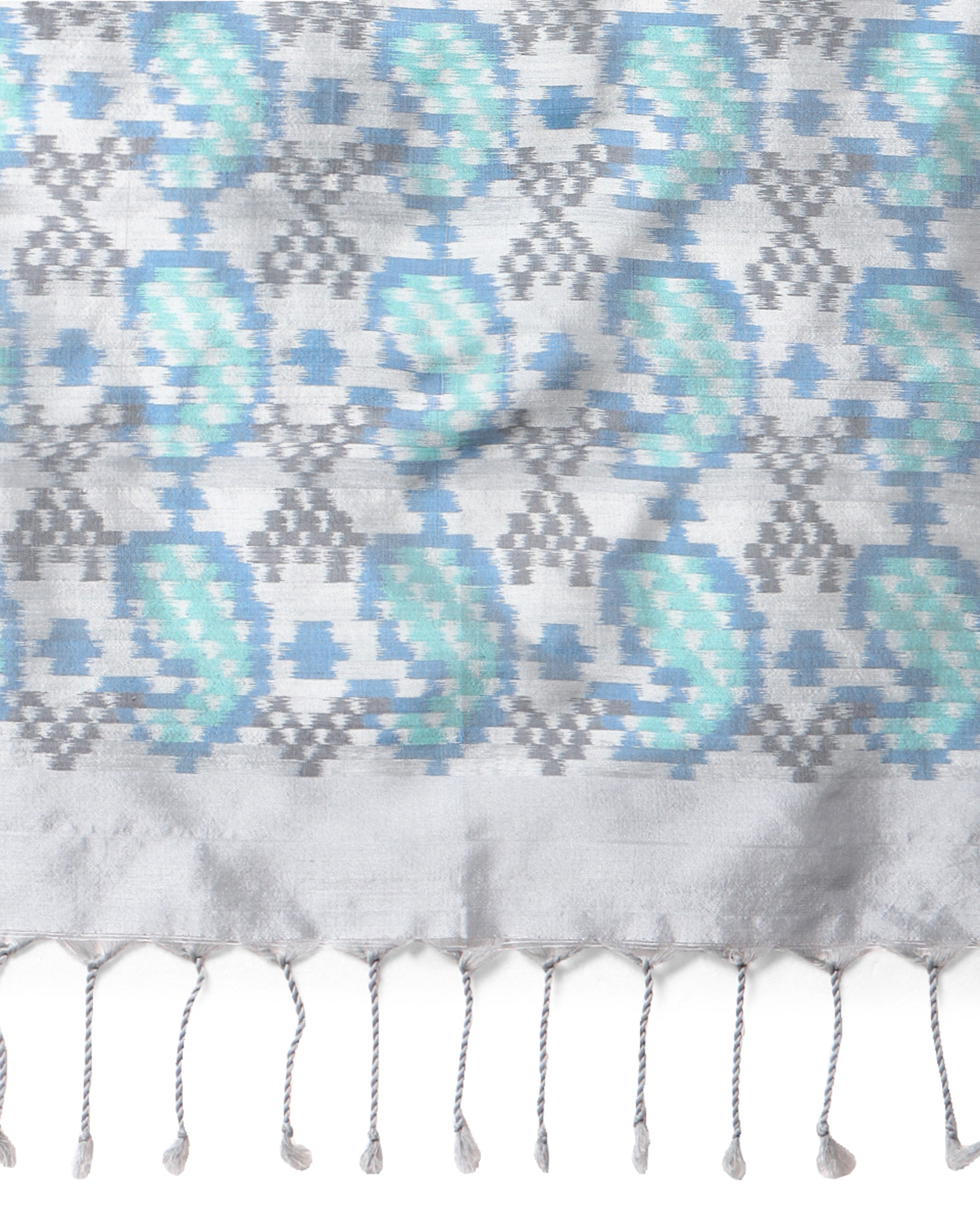 Saga Pochampally Warp Ikat Cotton Silk Stole
