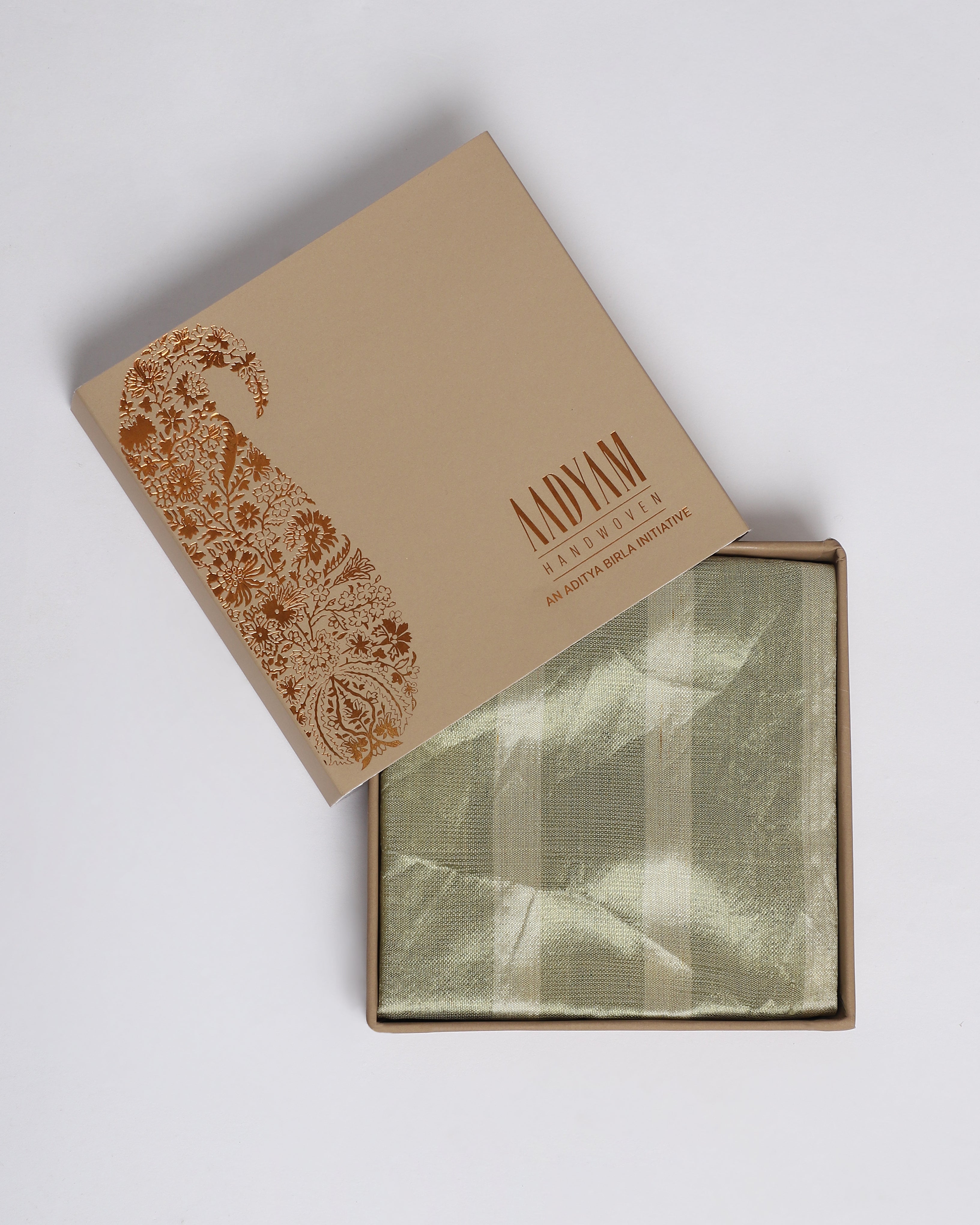 Leena Pochampally Warp Ikat Silk Pocket Square