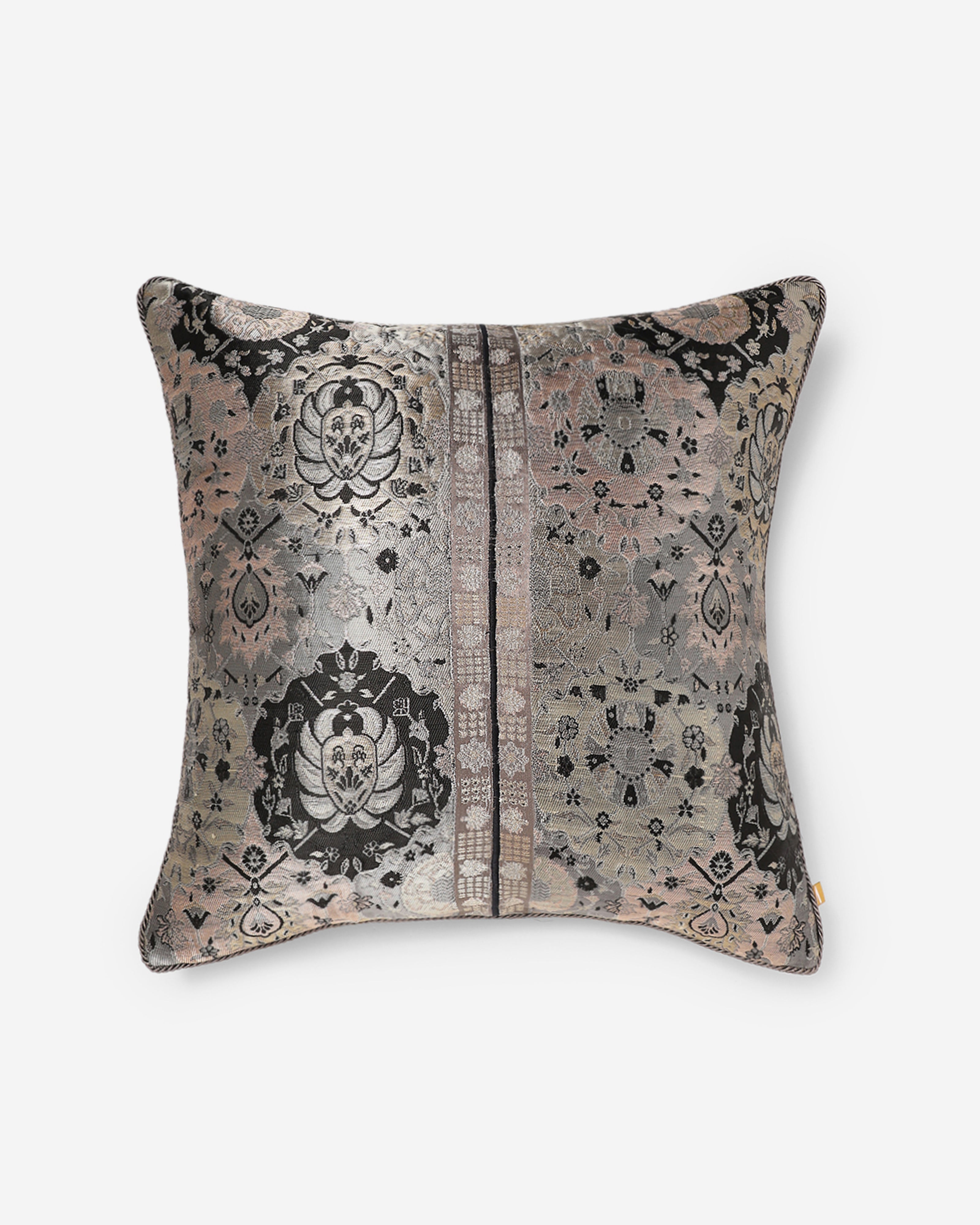 Suzani Banarasi Gyasar Silk Cushion Cover