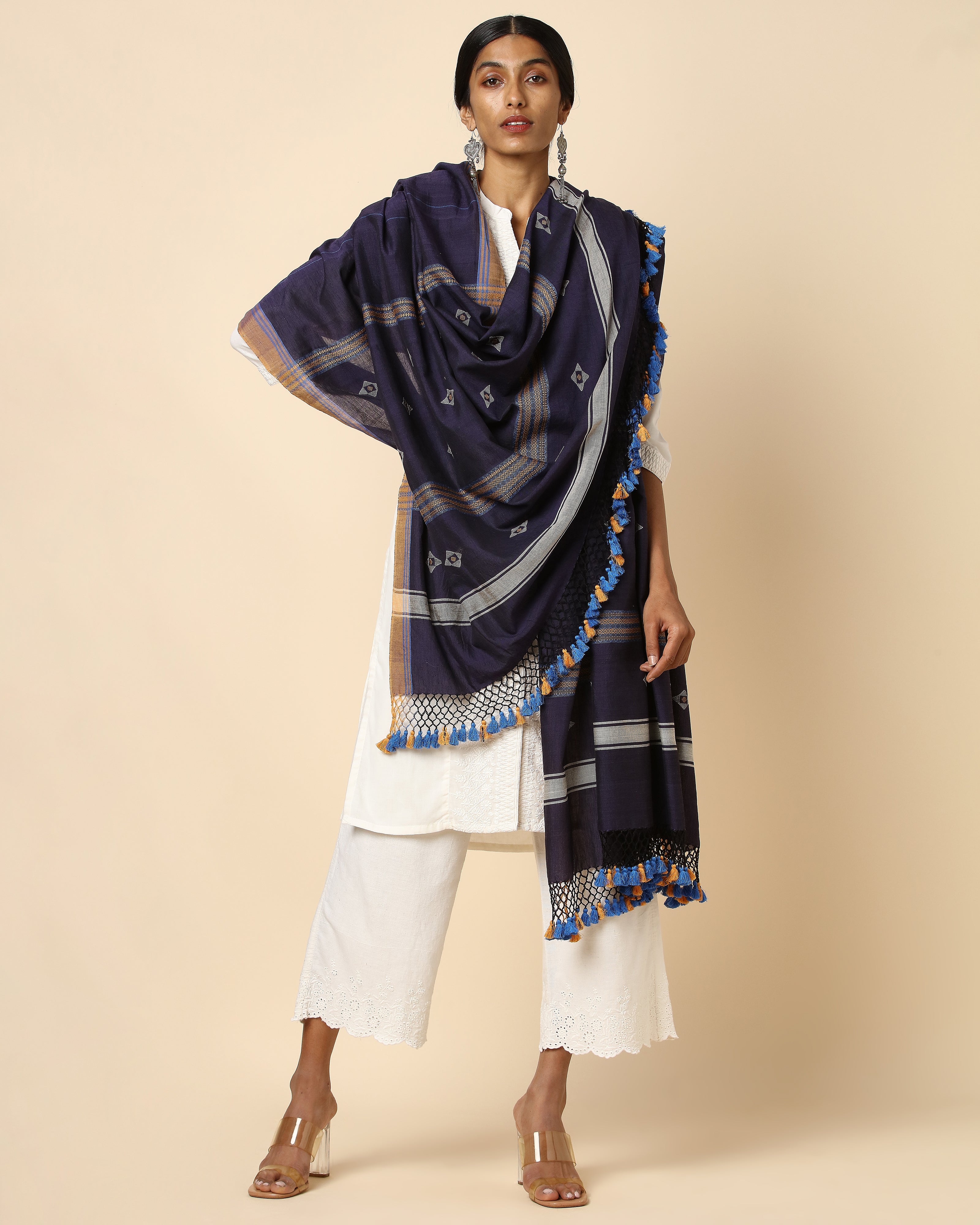 Osana Bhujodi Extra Weft Cotton Dupatta