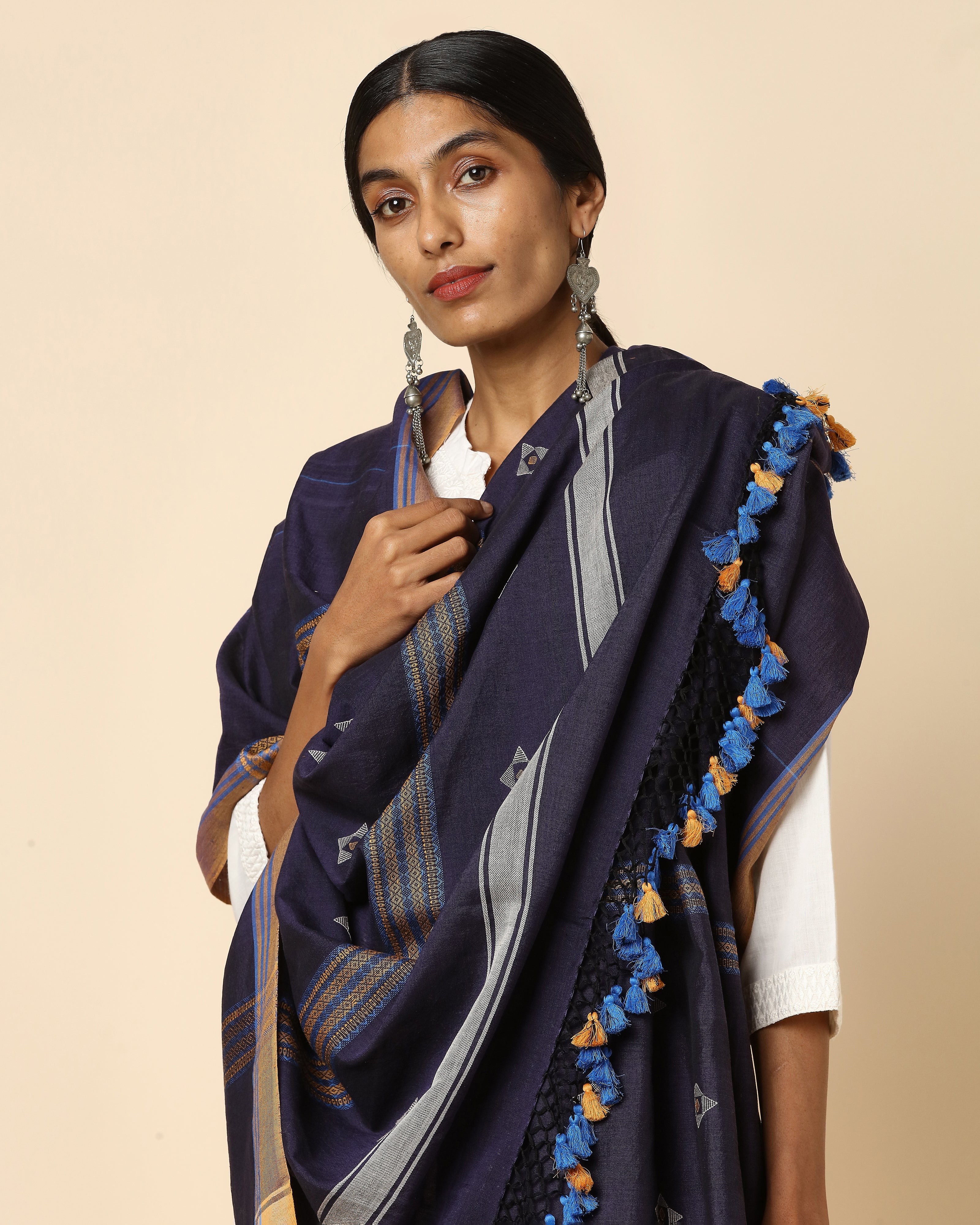 Osana Bhujodi Extra Weft Cotton Dupatta