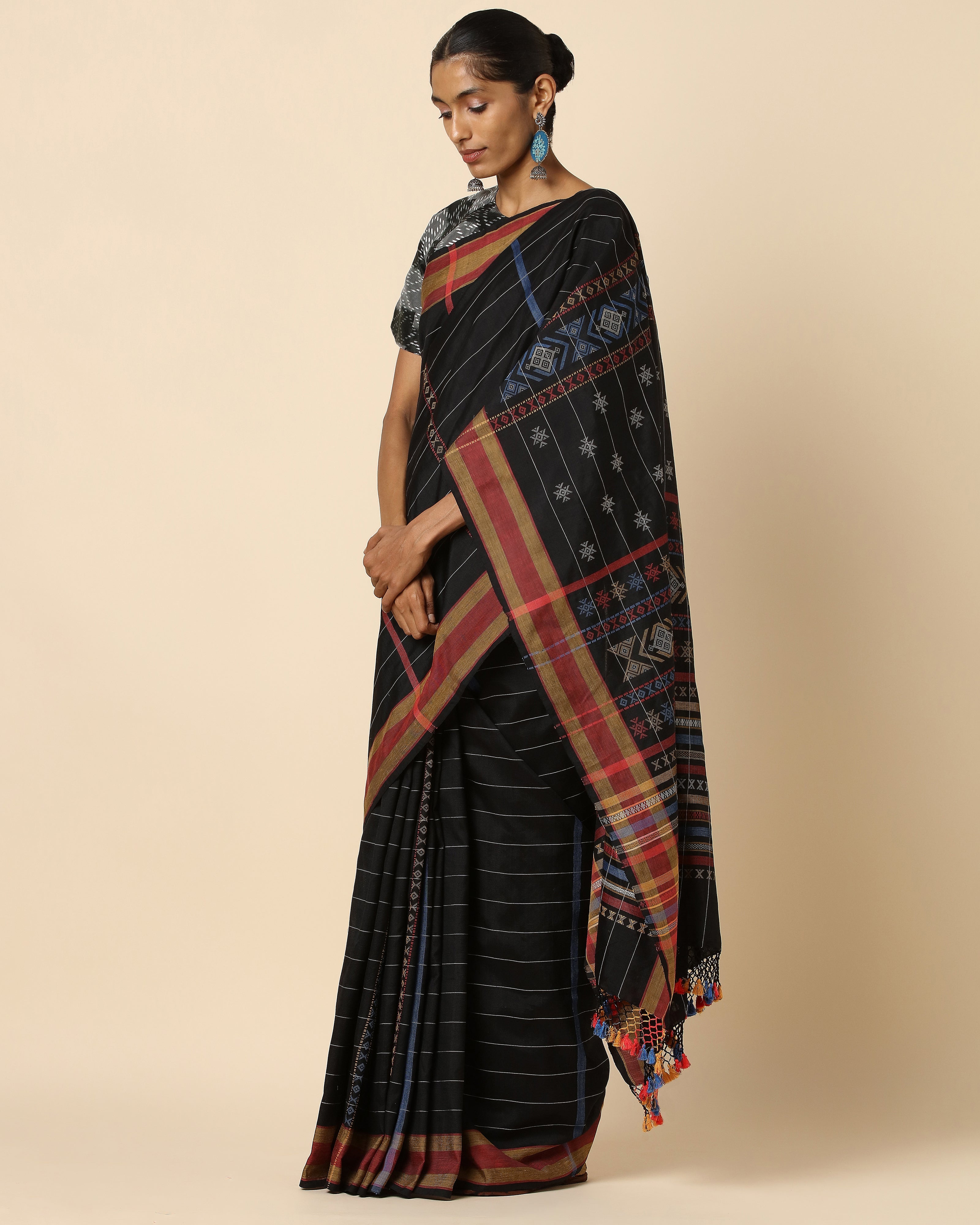 Estelle Bhujodi Extra Weft Cotton Silk Saree