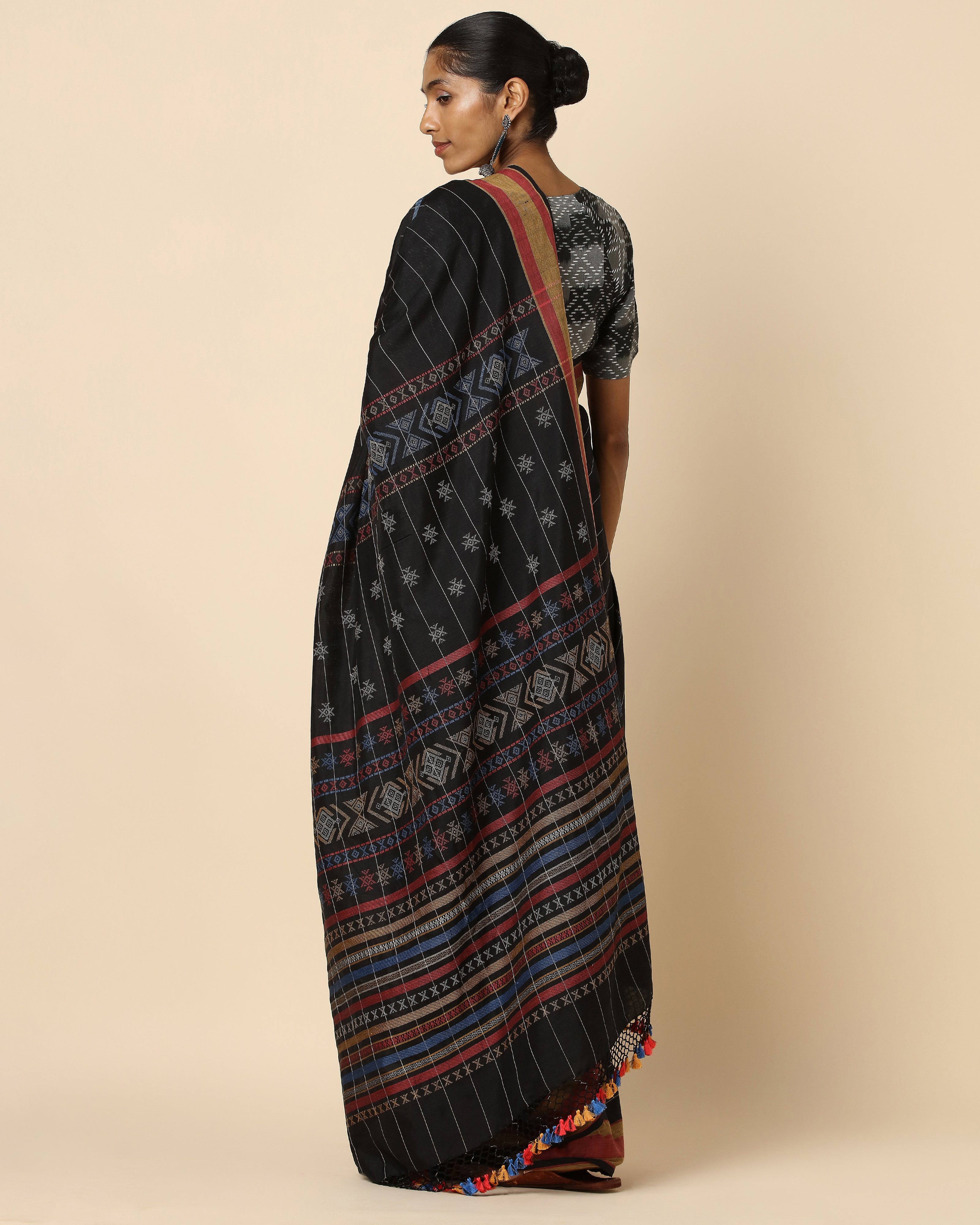 Estelle Bhujodi Extra Weft Cotton Silk Saree