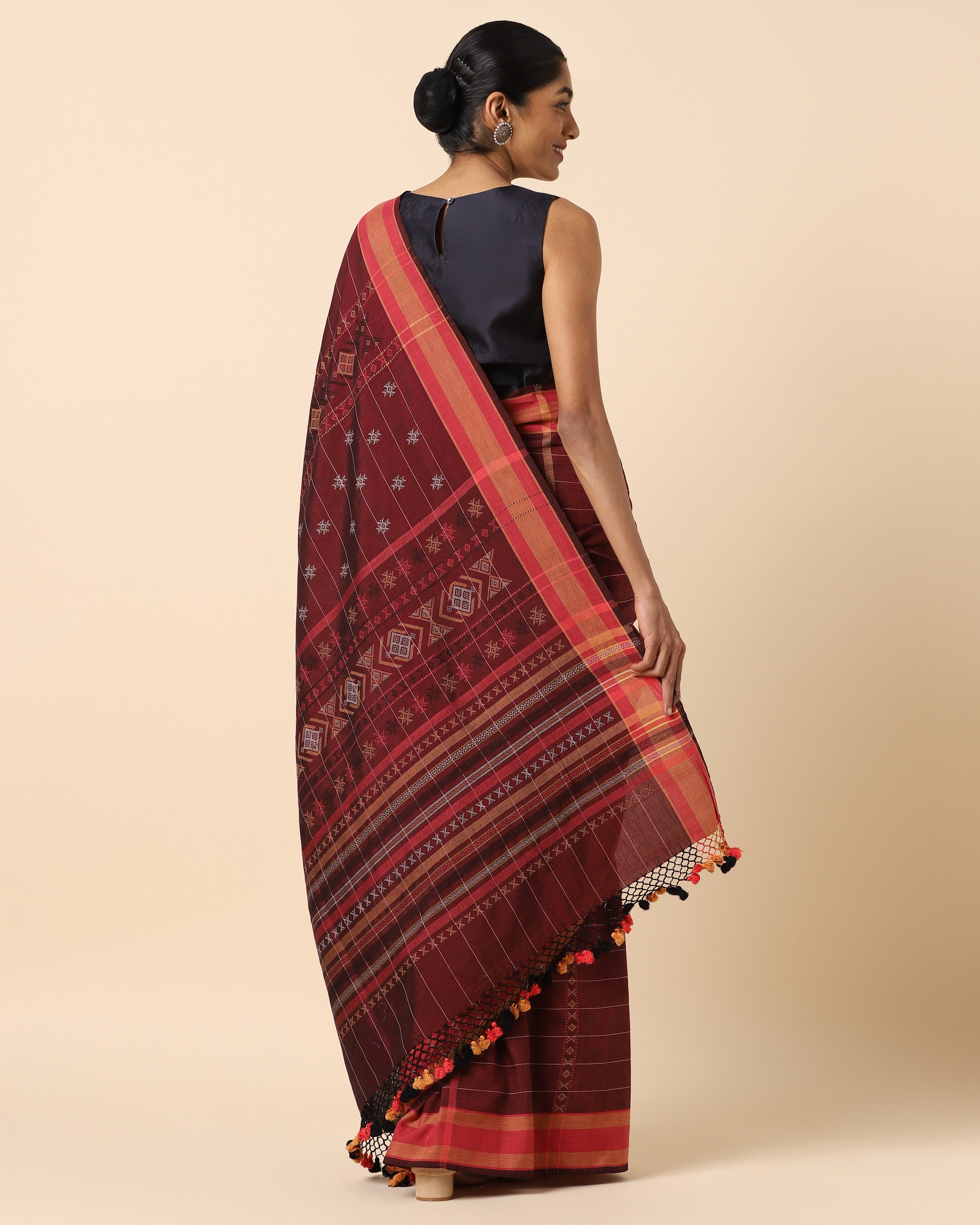 Estelle Bhujodi Extra Weft Cotton Saree