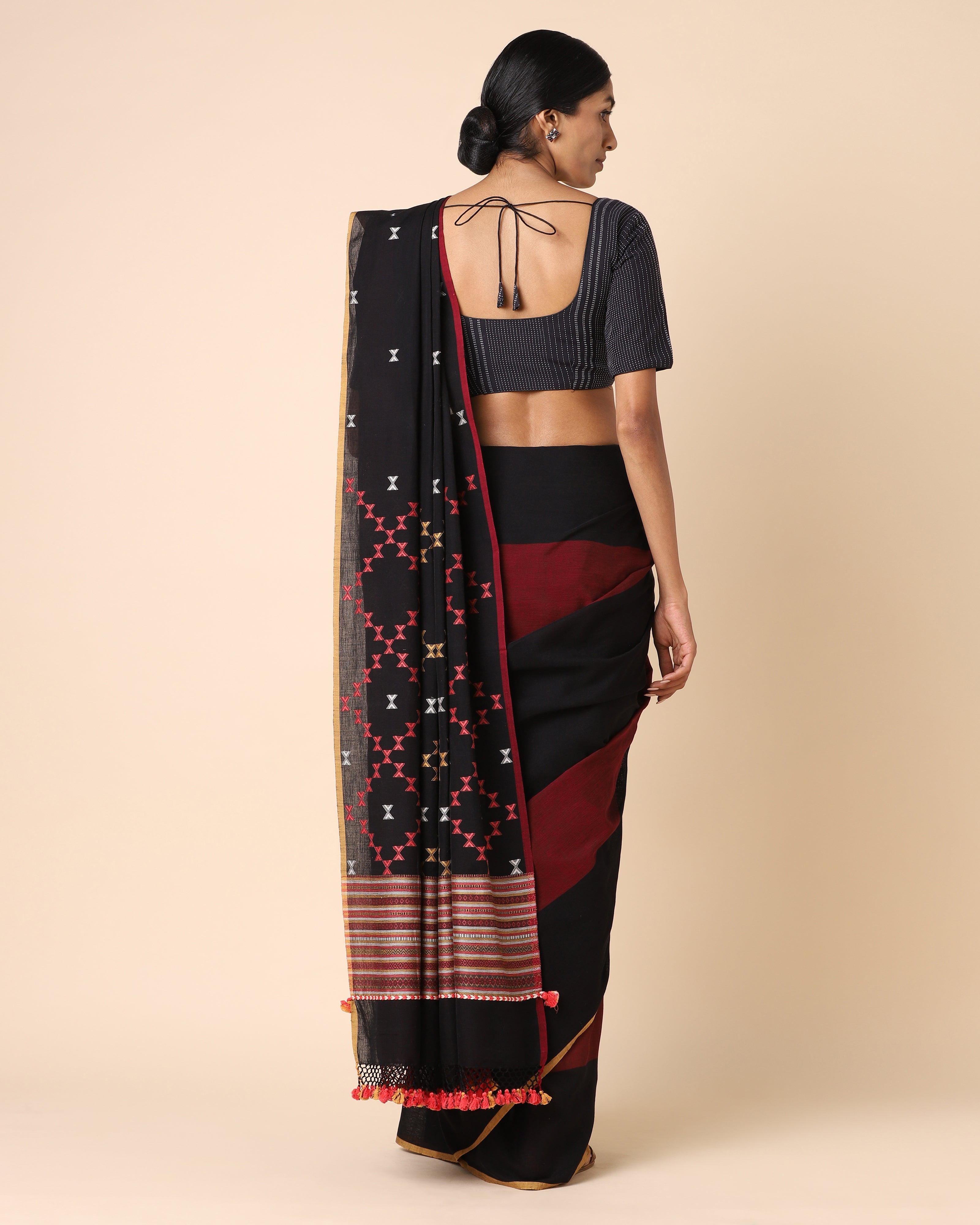 Anika Bhujodi Extra Weft Cotton Saree