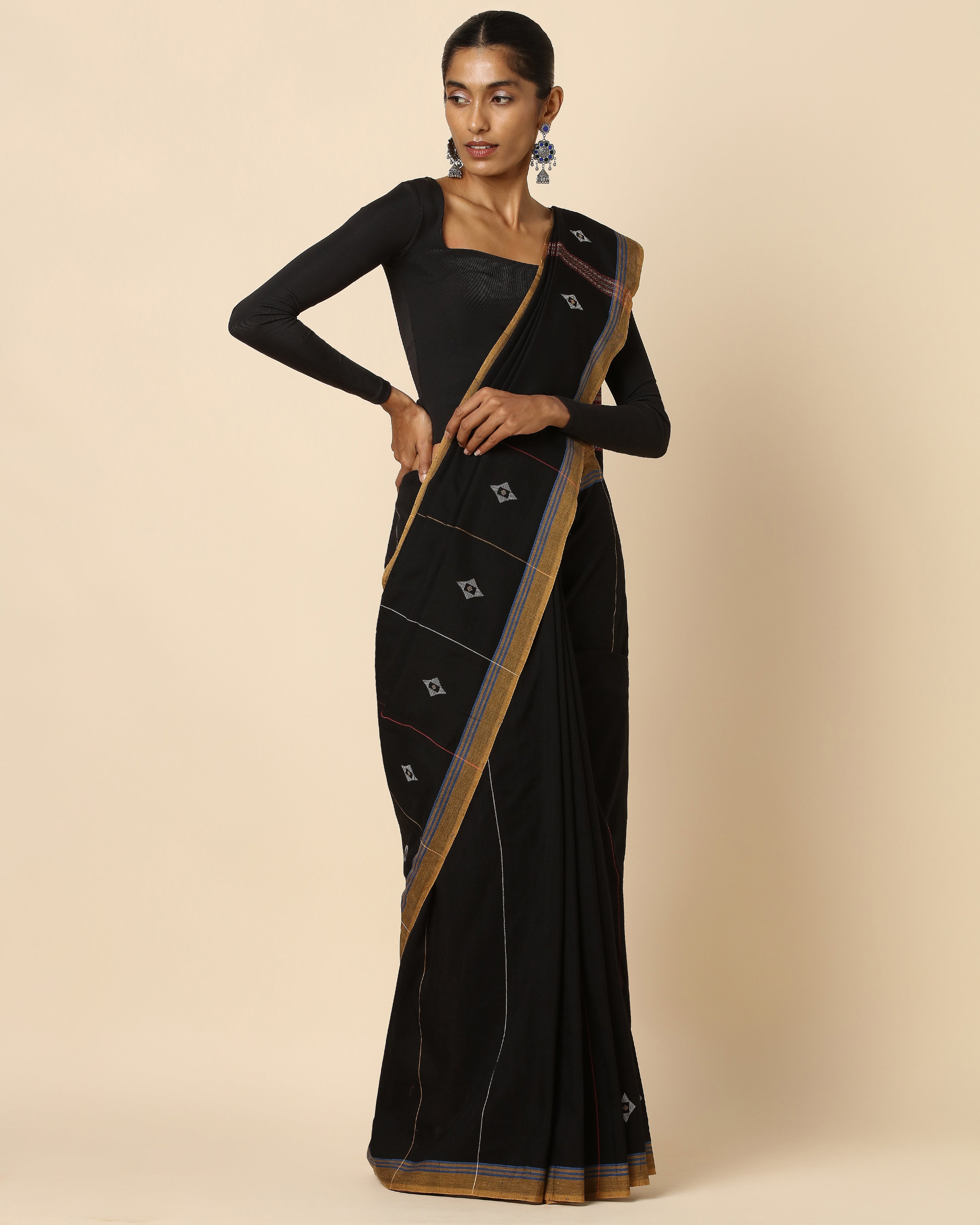 Osana Bhujodi Extra Weft Cotton Saree