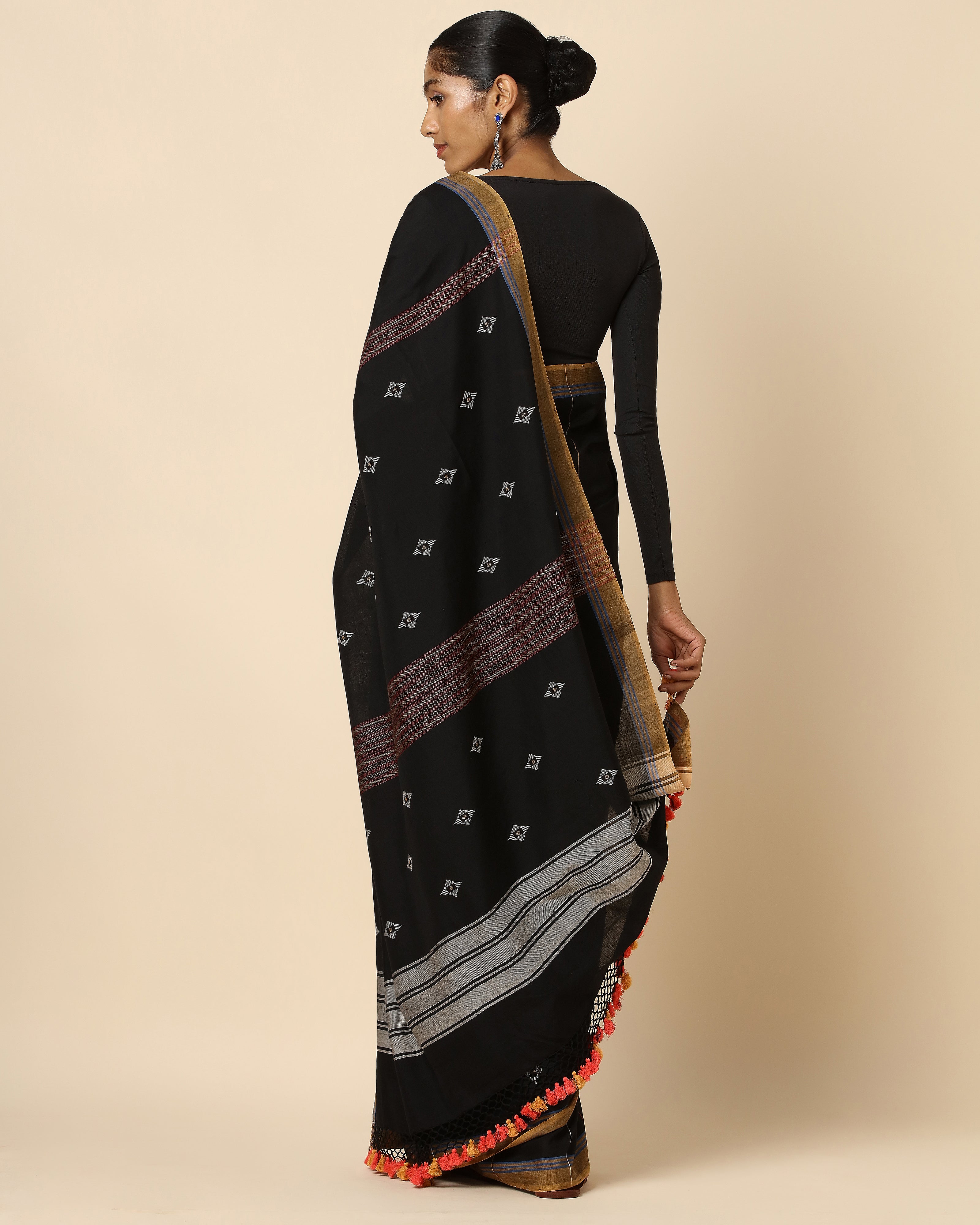 Osana Bhujodi Extra Weft Cotton Saree