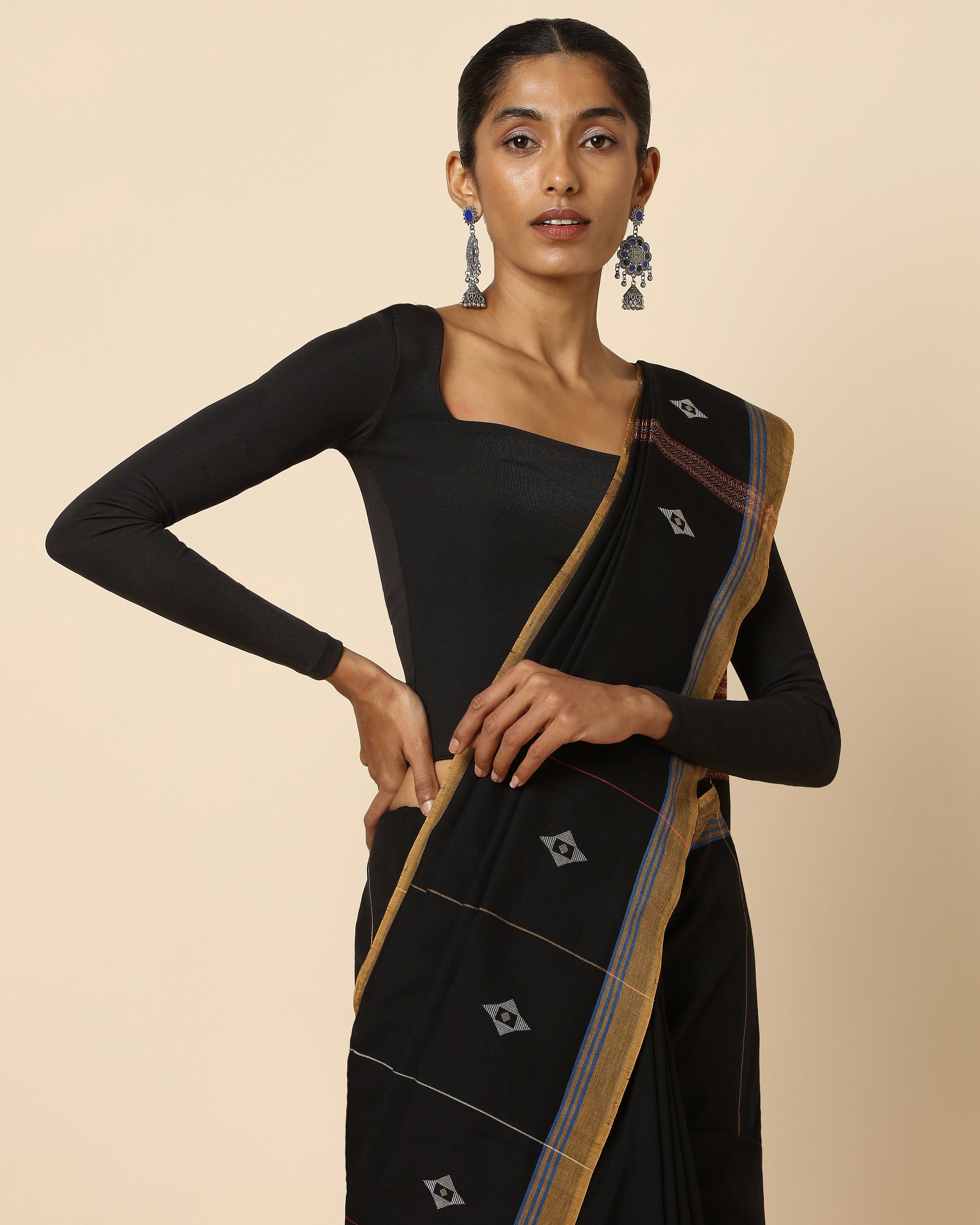 Osana Bhujodi Extra Weft Cotton Saree