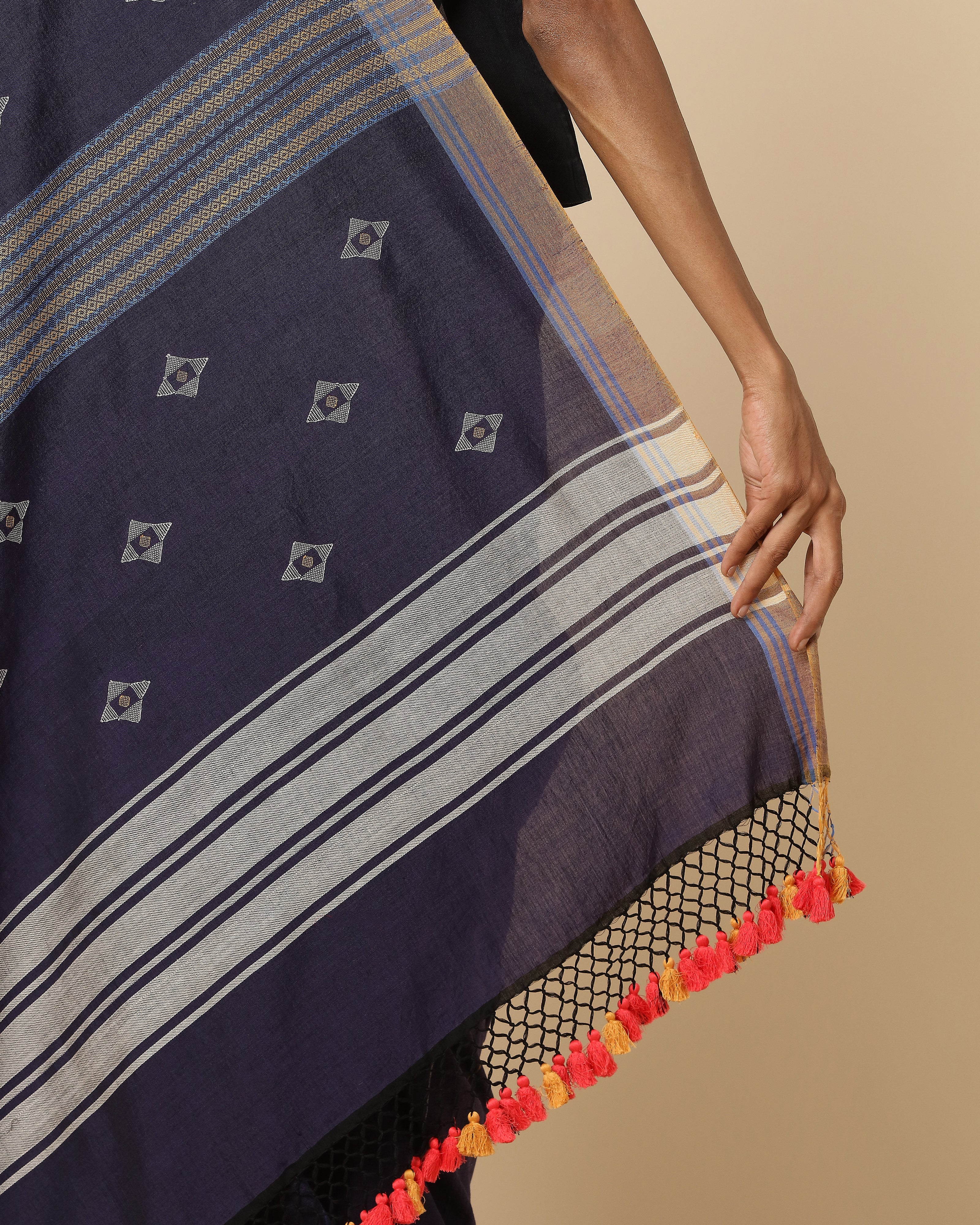 Osana Bhujodi Extra Weft Cotton Saree