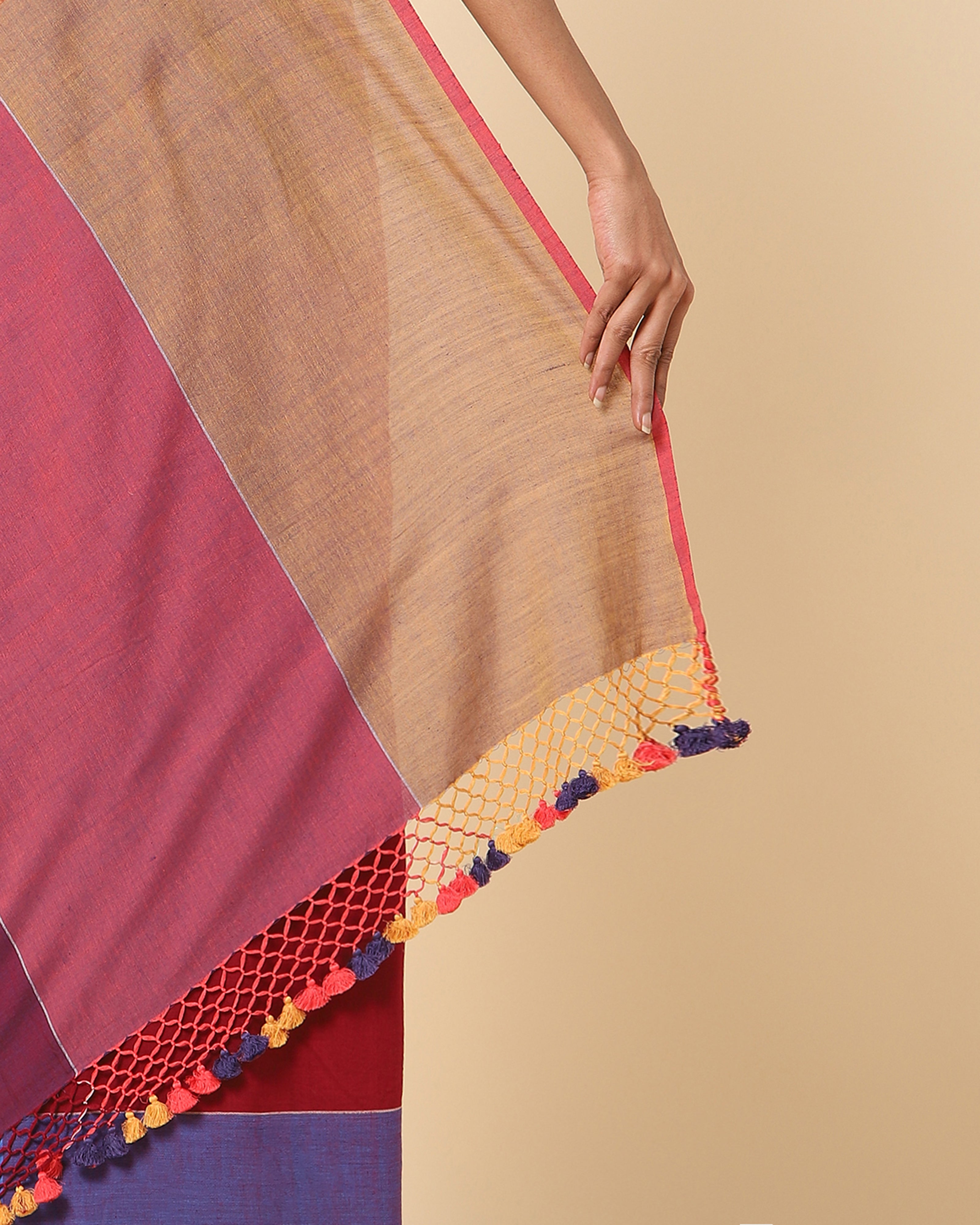 Reina Bhujodi Extra Weft Cotton Saree