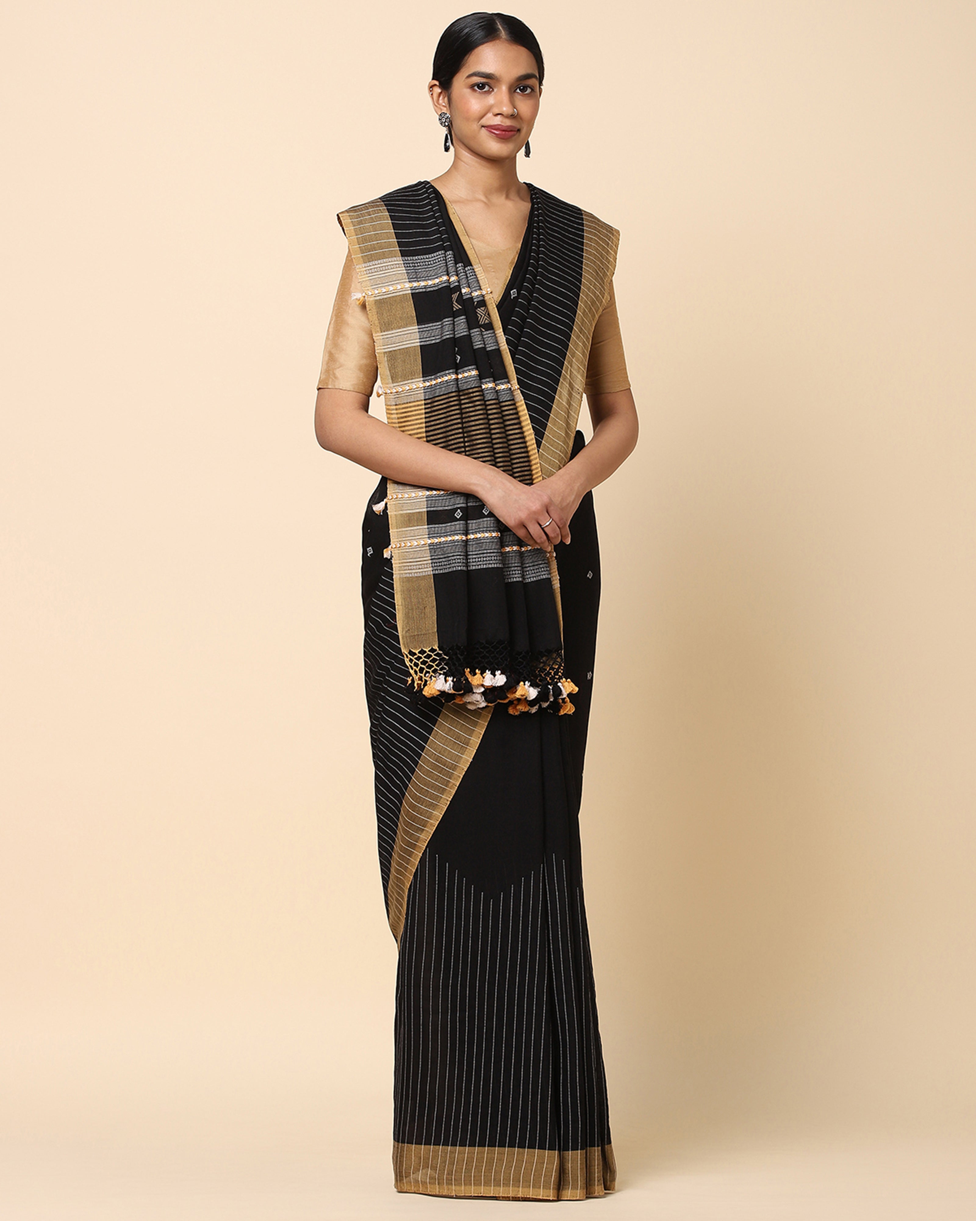 Mohita Bhujodi Extra Weft Cotton Saree