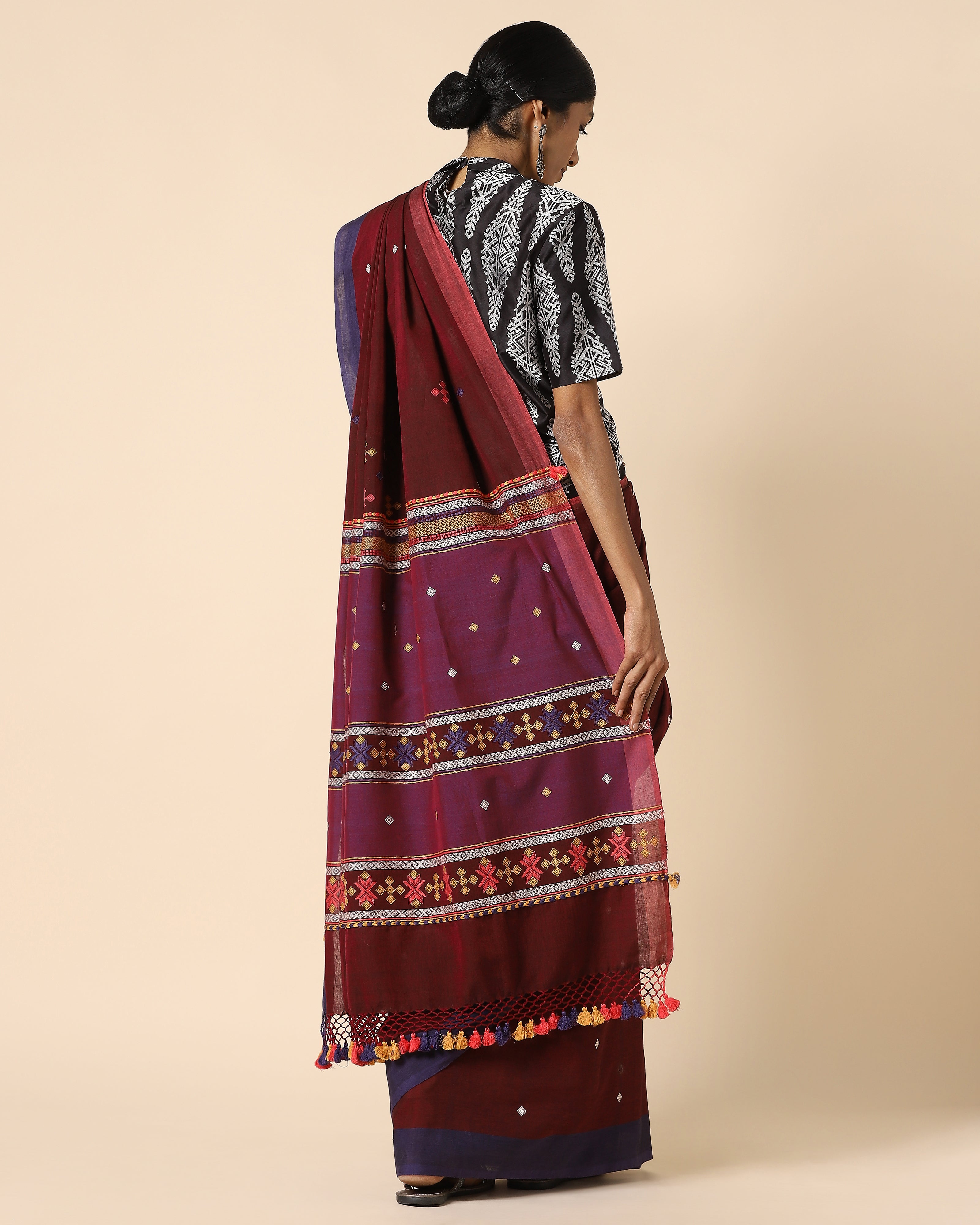 Pritika Bhujodi Extra Weft Cotton Saree