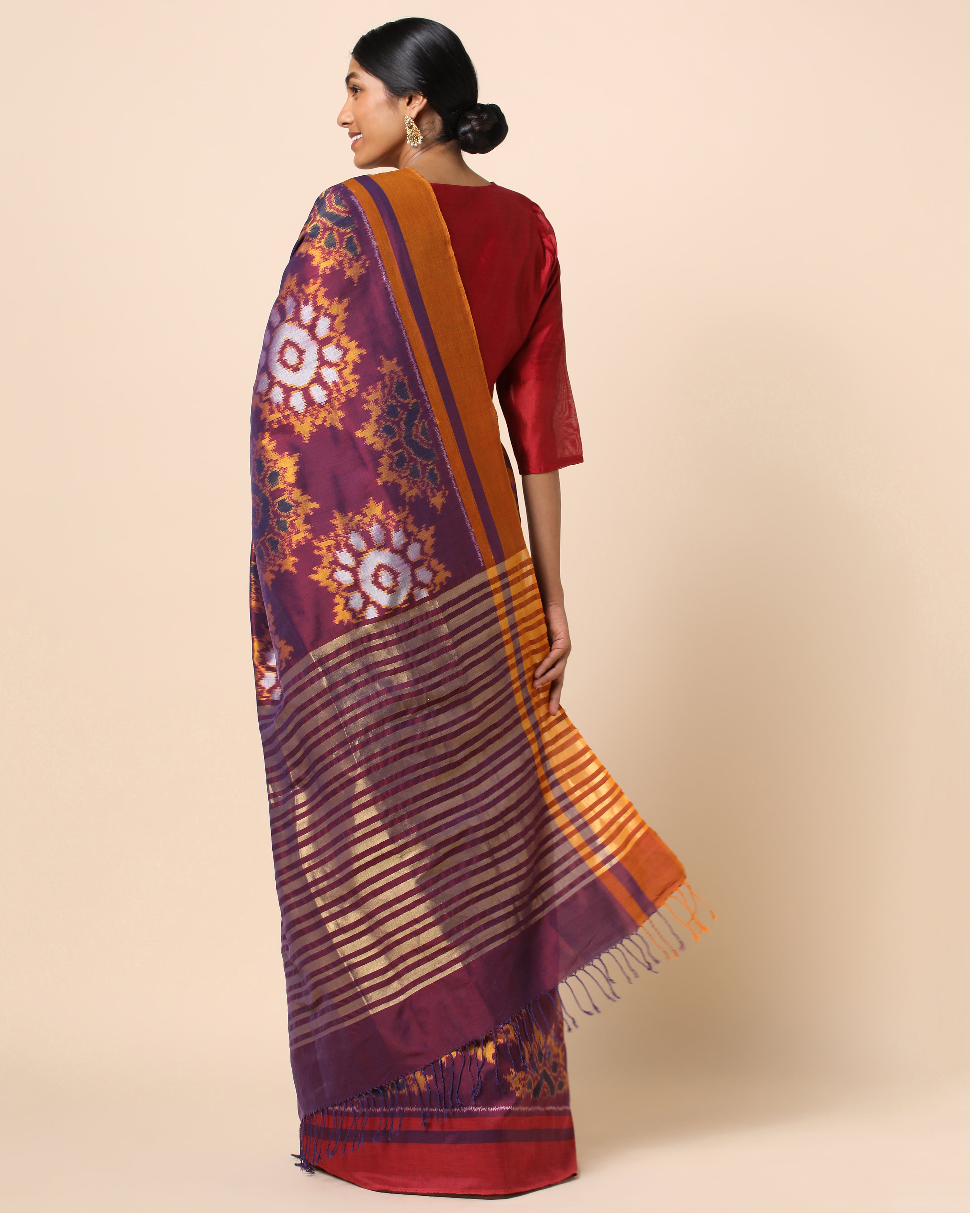 Urvija Pochampally Weft Ikat Cotton Saree