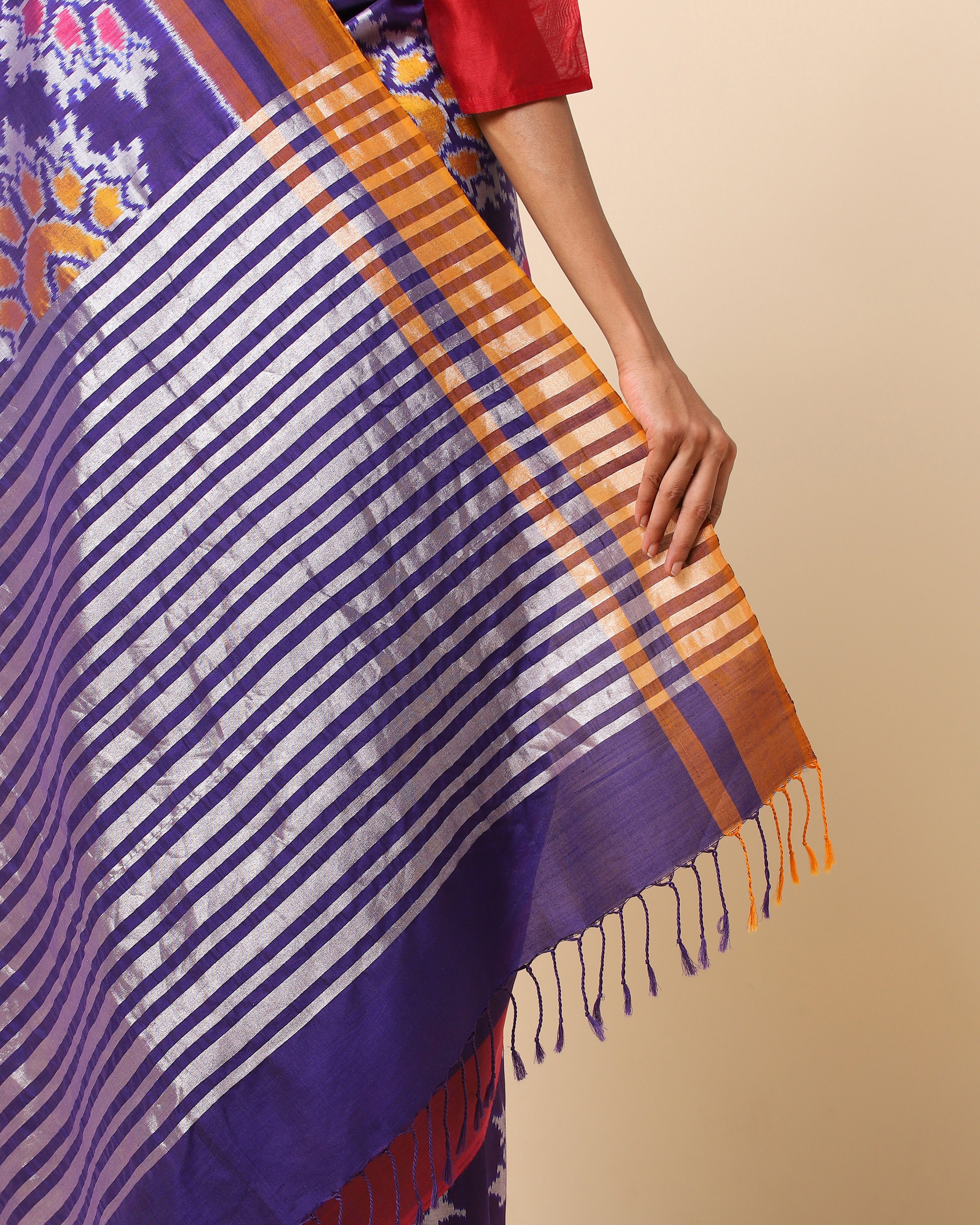 Urvija Pochampally Weft Ikat Cotton Saree