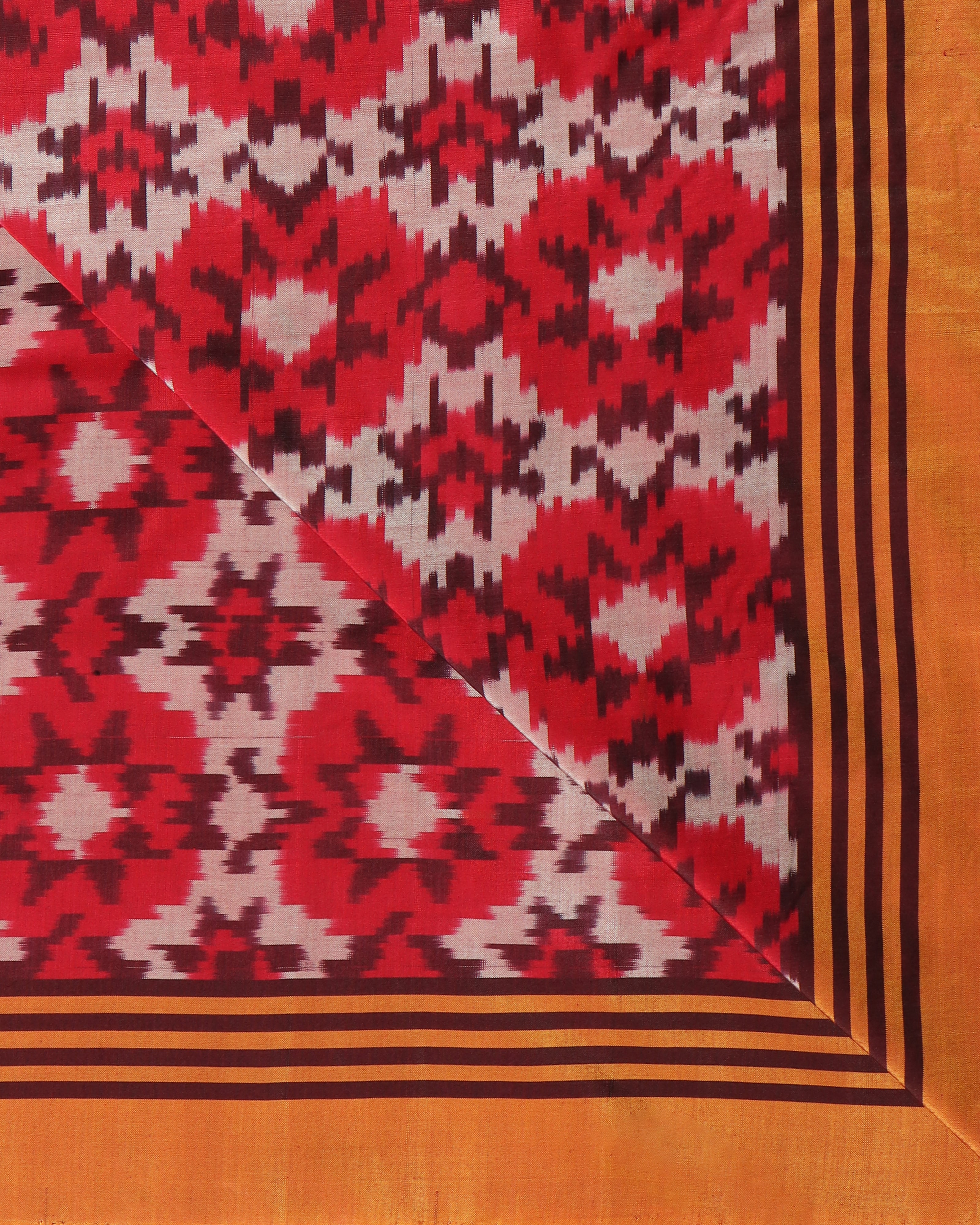 Poonam Pochampally Warp Ikat Silk Saree