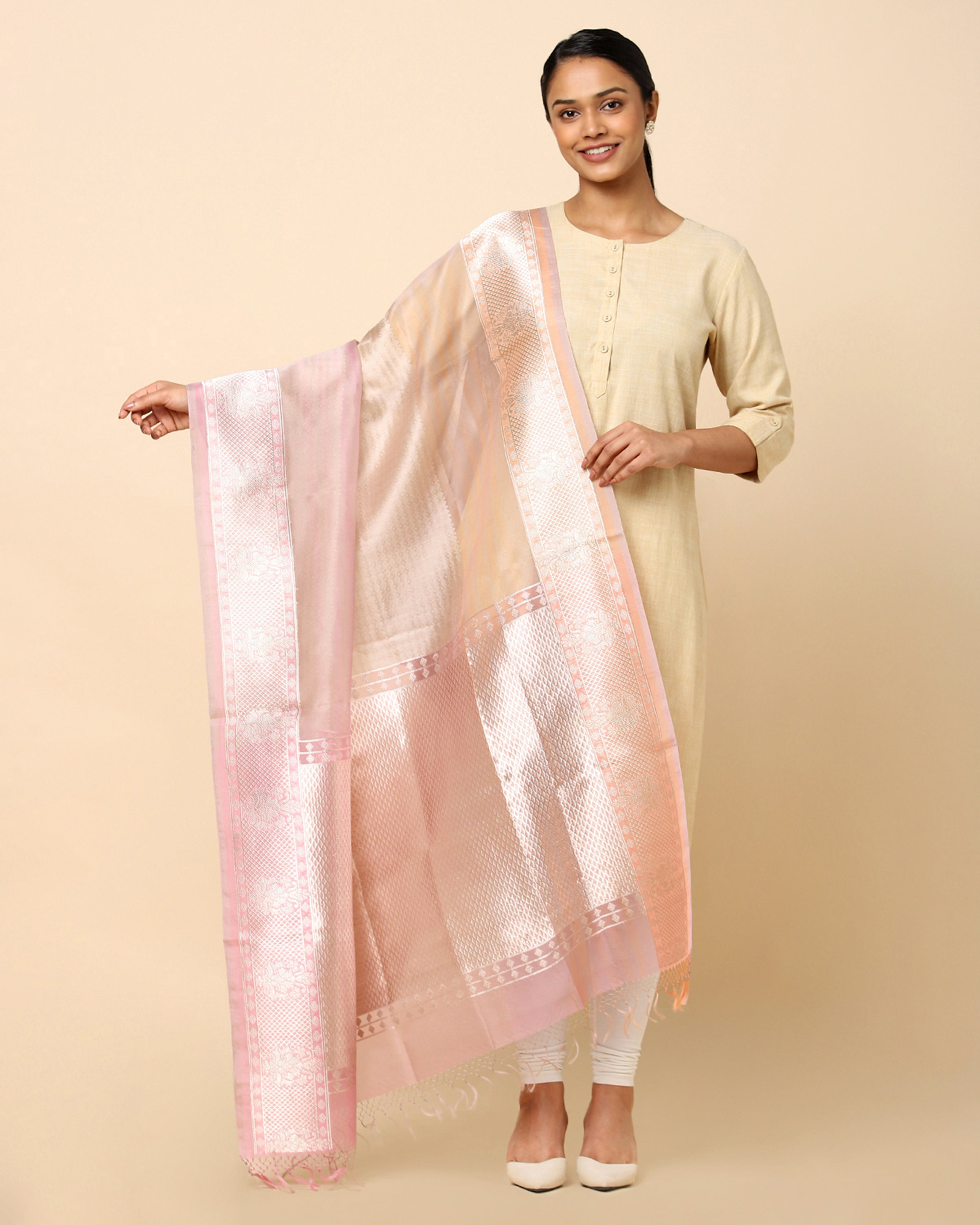 Trisha Banarasi Kadwa Silk Dupatta