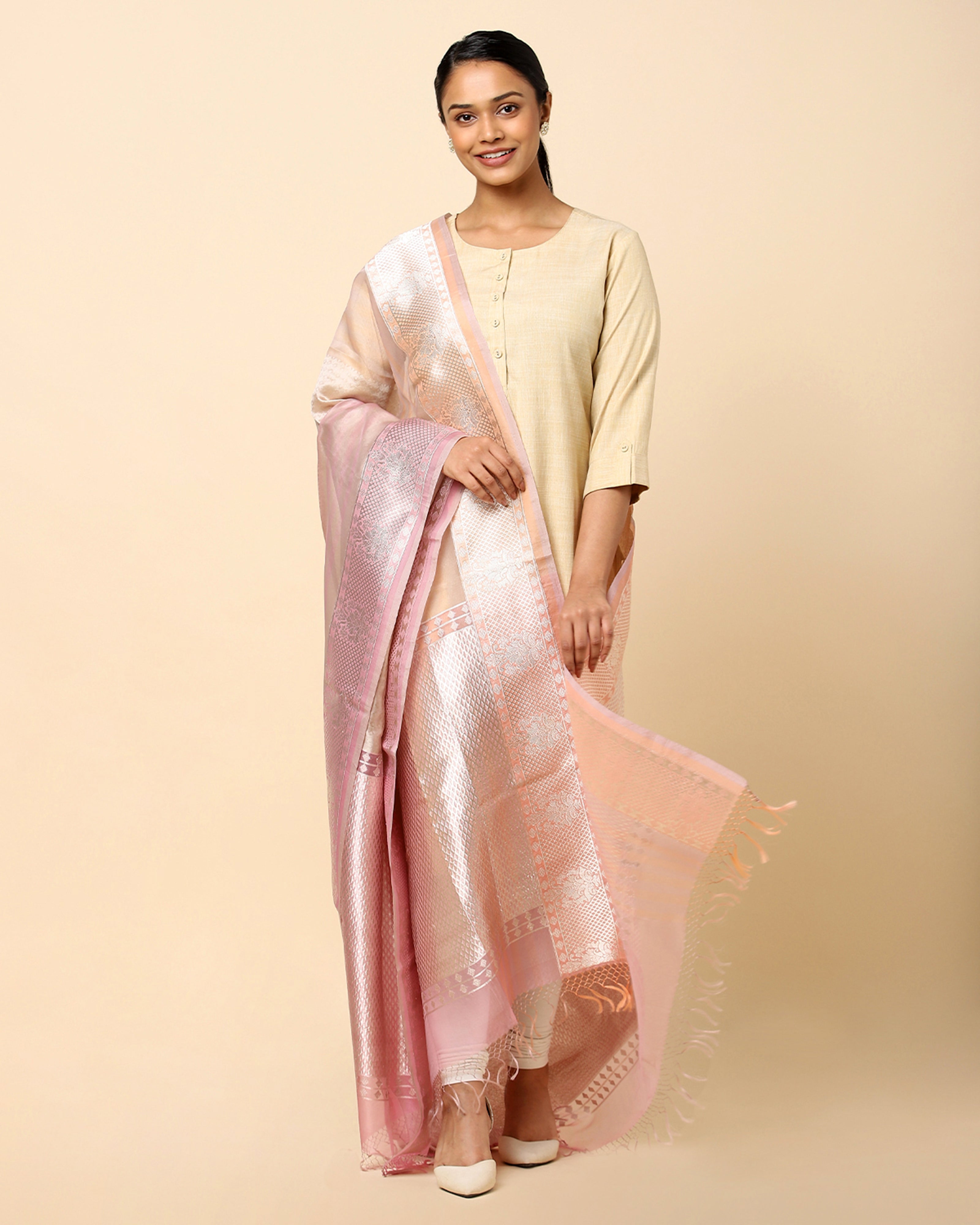 Trisha Banarasi Kadwa Silk Dupatta
