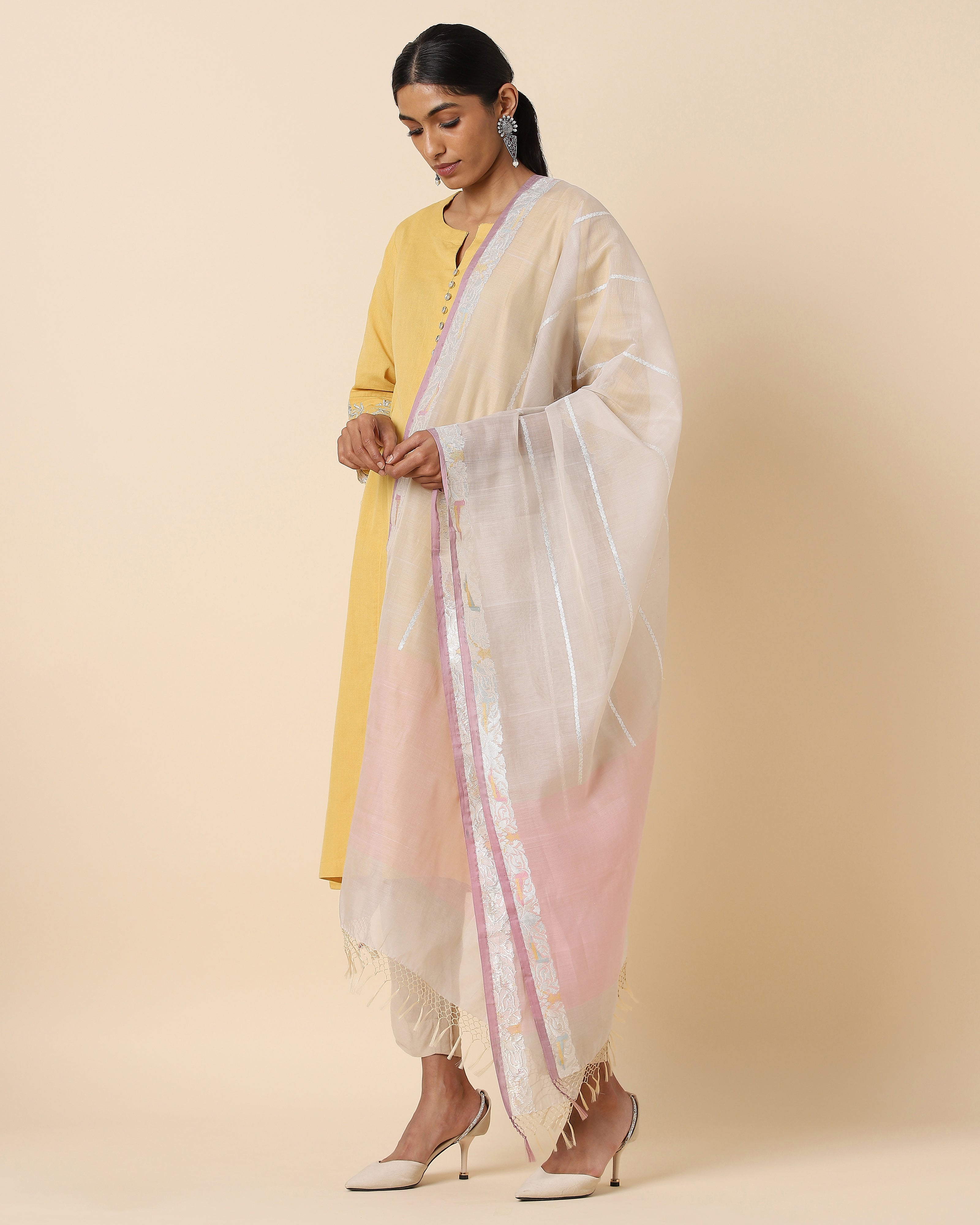 Kokilah Banarasi Kadwa Silk Dupatta