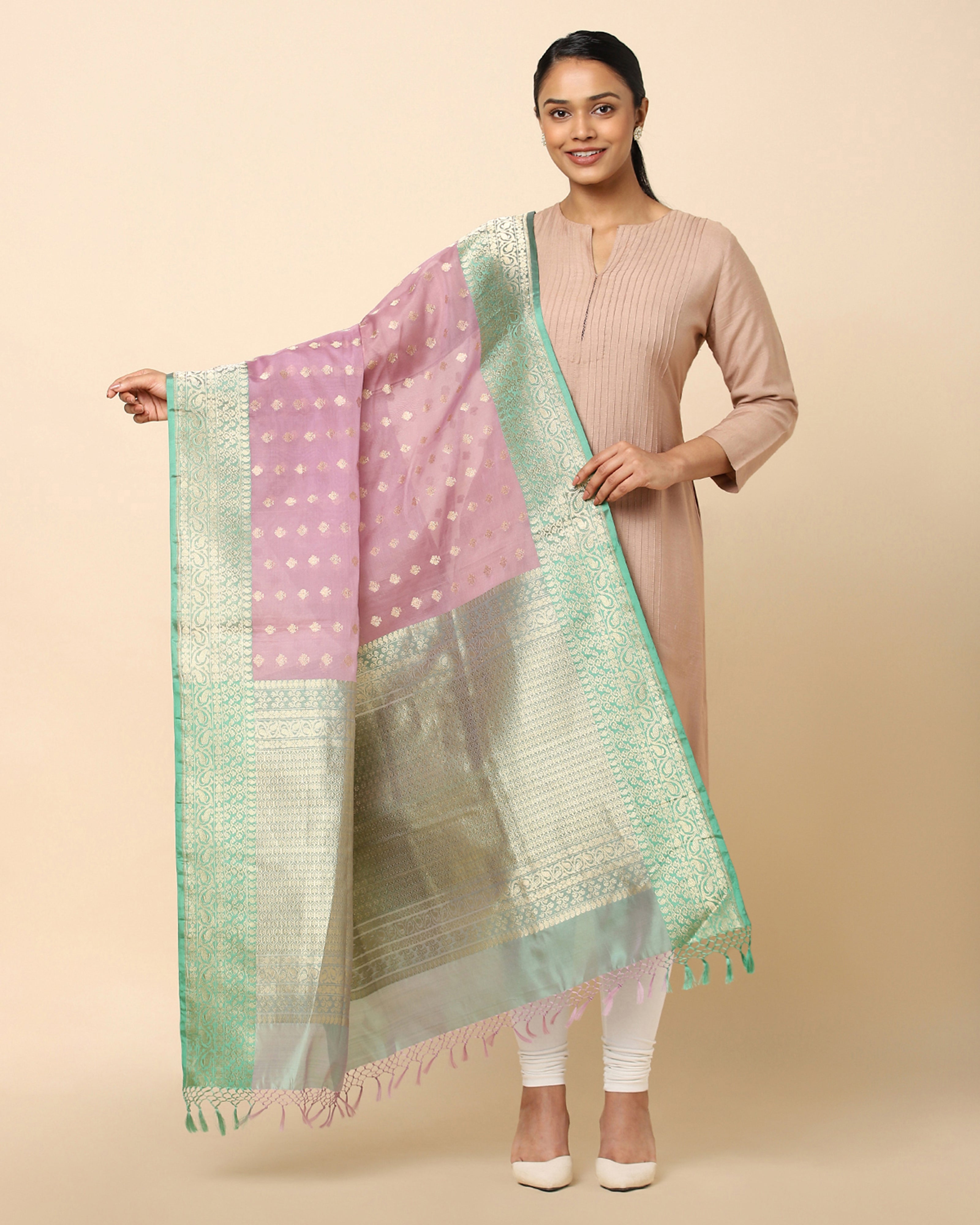Maharani Banarasi Kadwa Silk Dupatta