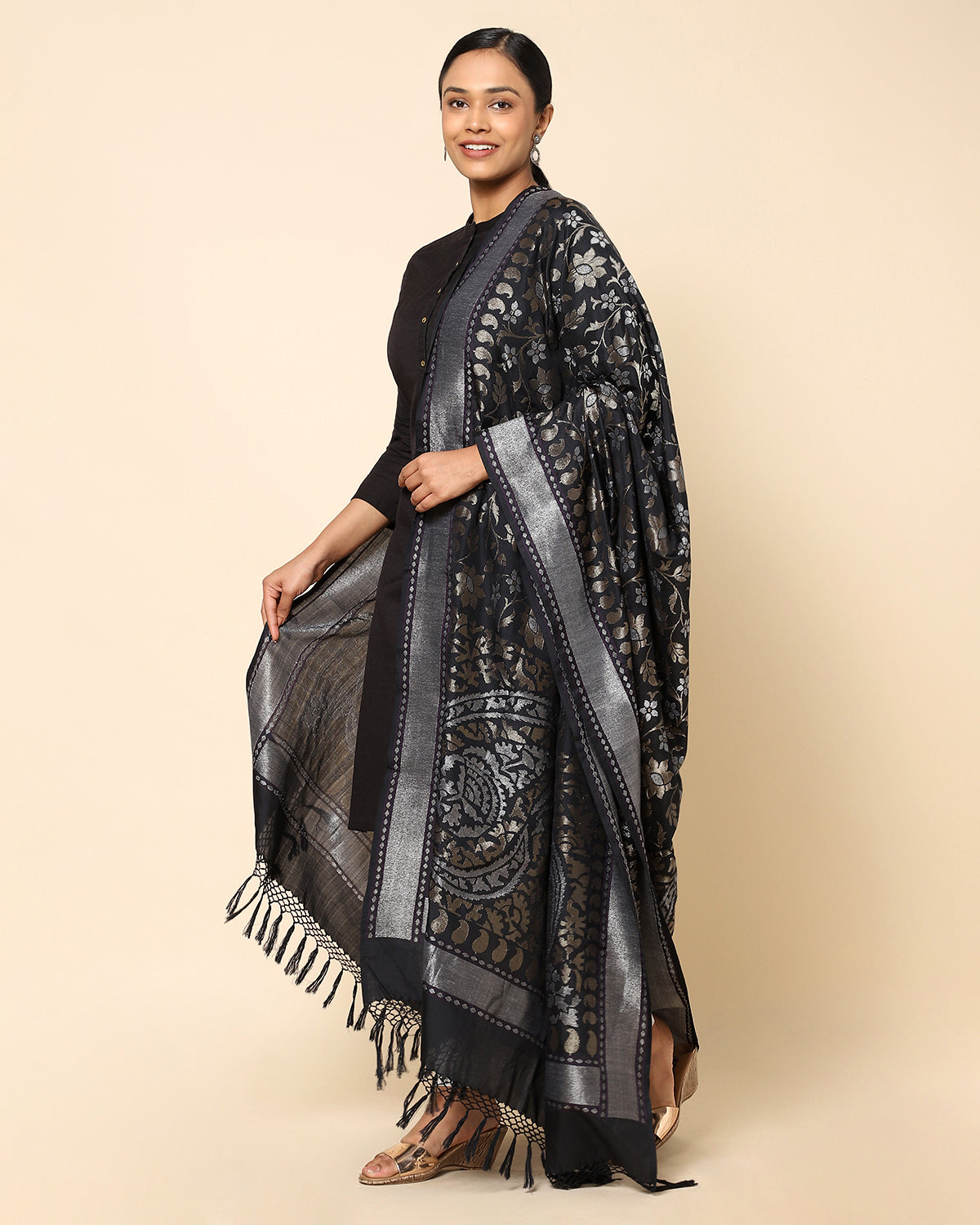 Hera Banarasi Jamdani Silk Dupatta