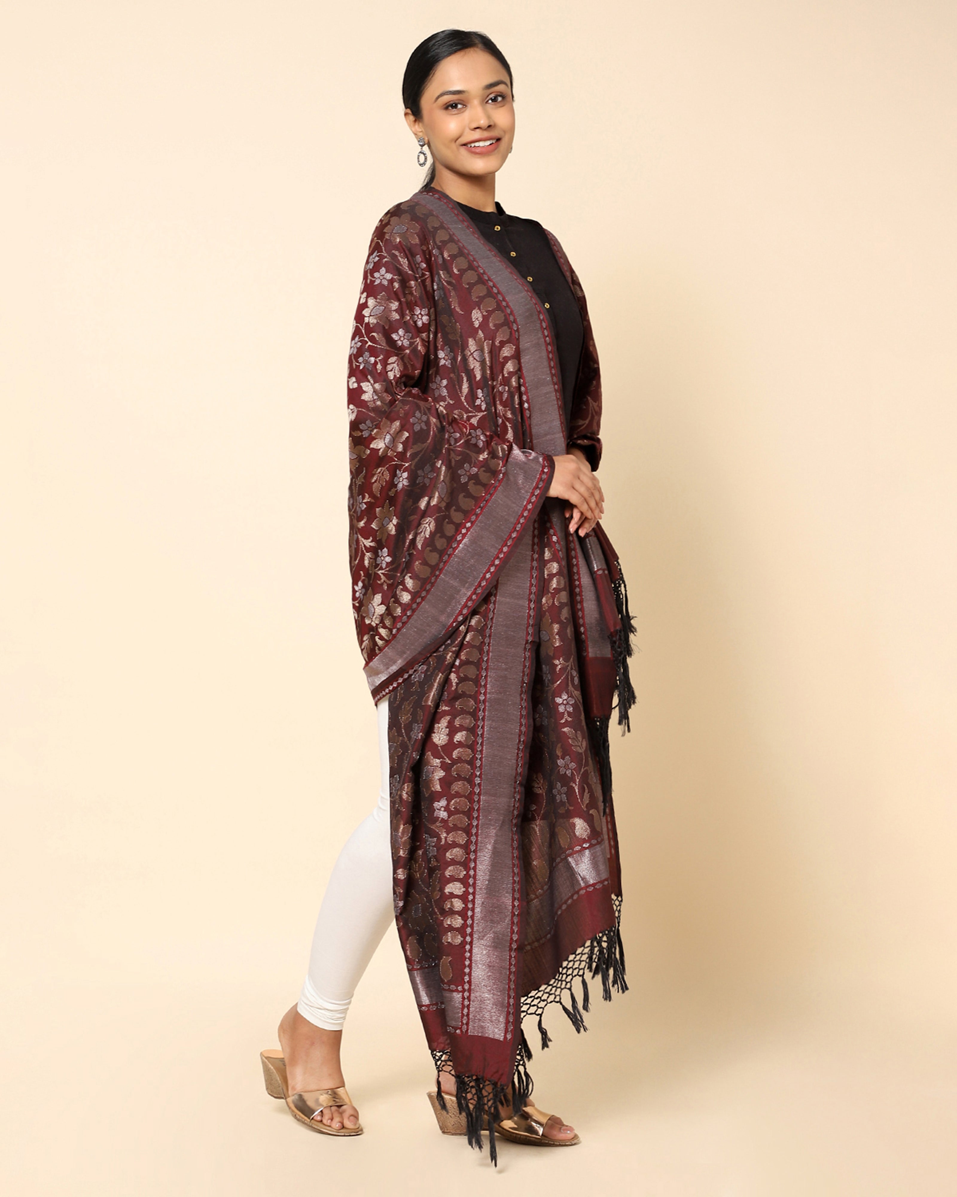 Hera Banarasi Jamdani Silk Dupatta