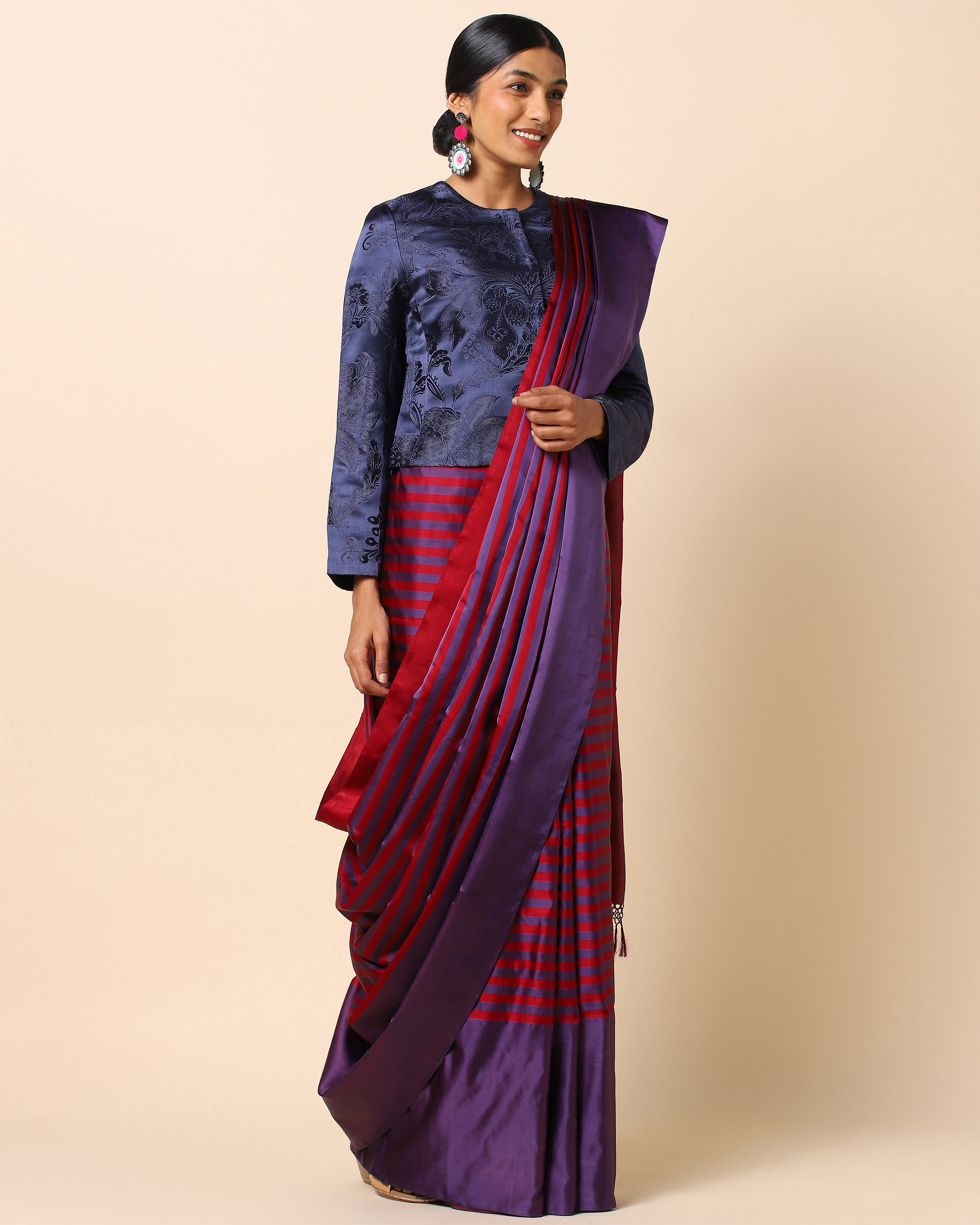 Bonito Banarasi Tanchoi and Kadwa Silk Saree