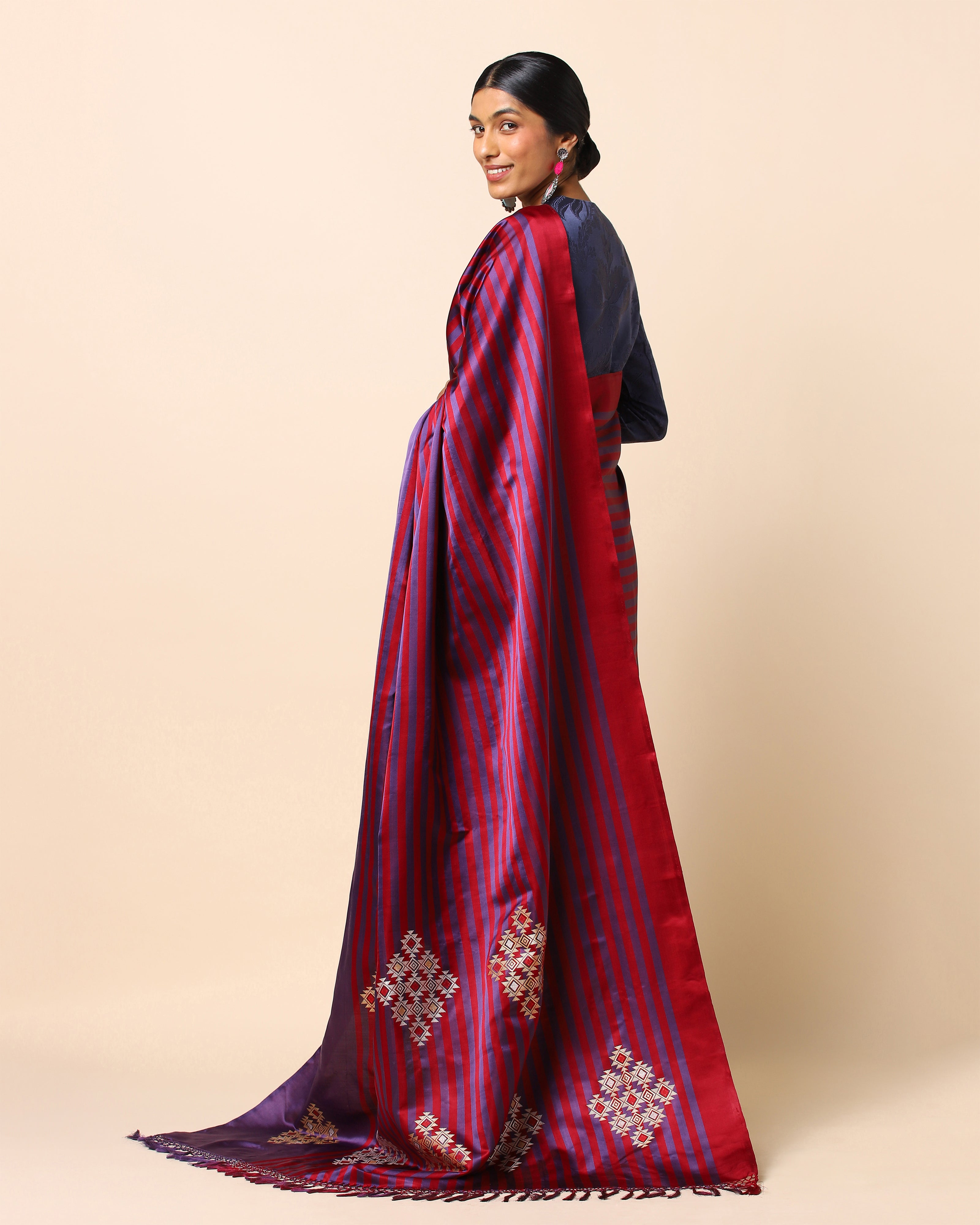 Bonito Banarasi Tanchoi and Kadwa Silk Saree