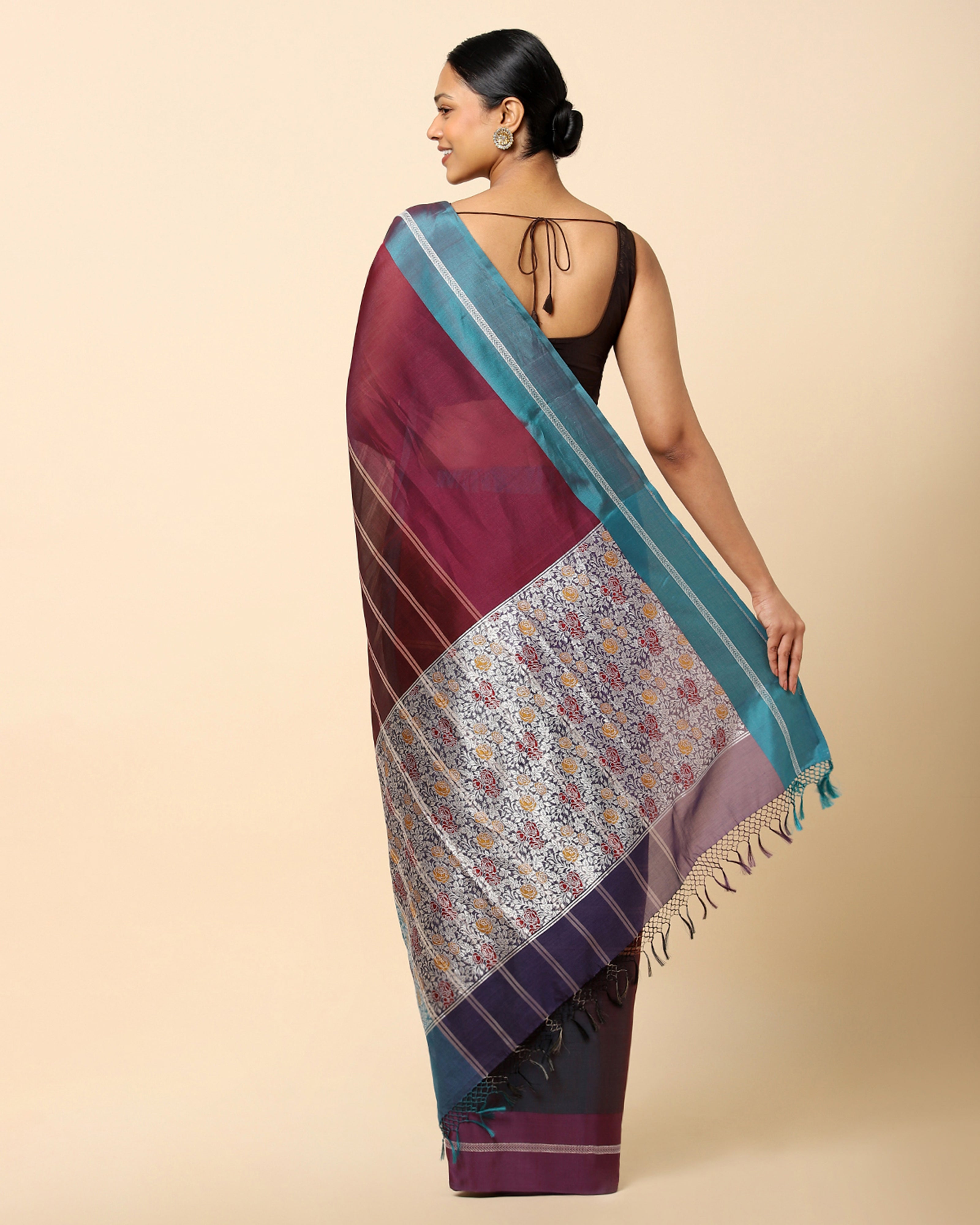 Tianna Banarasi Powdi Silk Cotton Saree