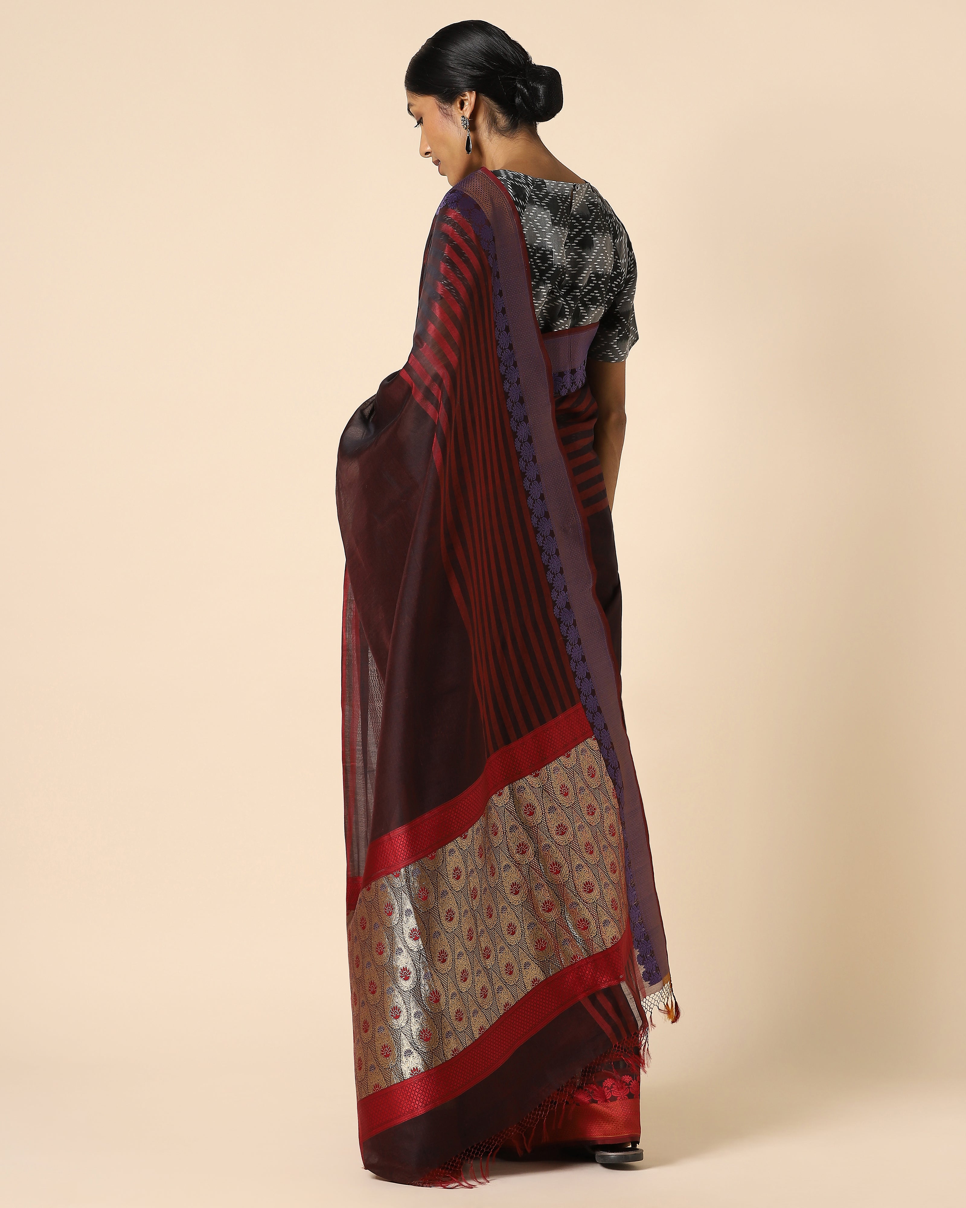 Amaira Banarasi Kadwa Silk Cotton Saree