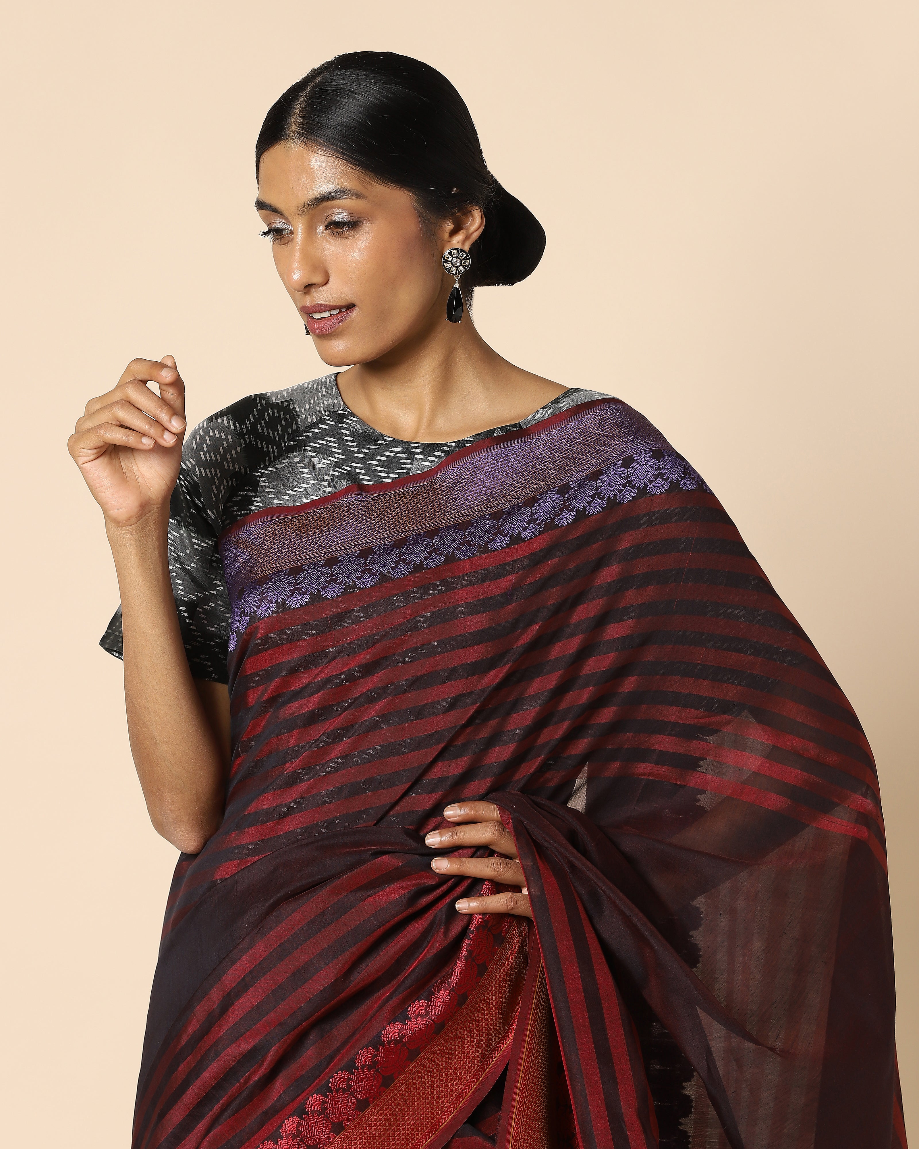 Amaira Banarasi Kadwa Silk Cotton Saree