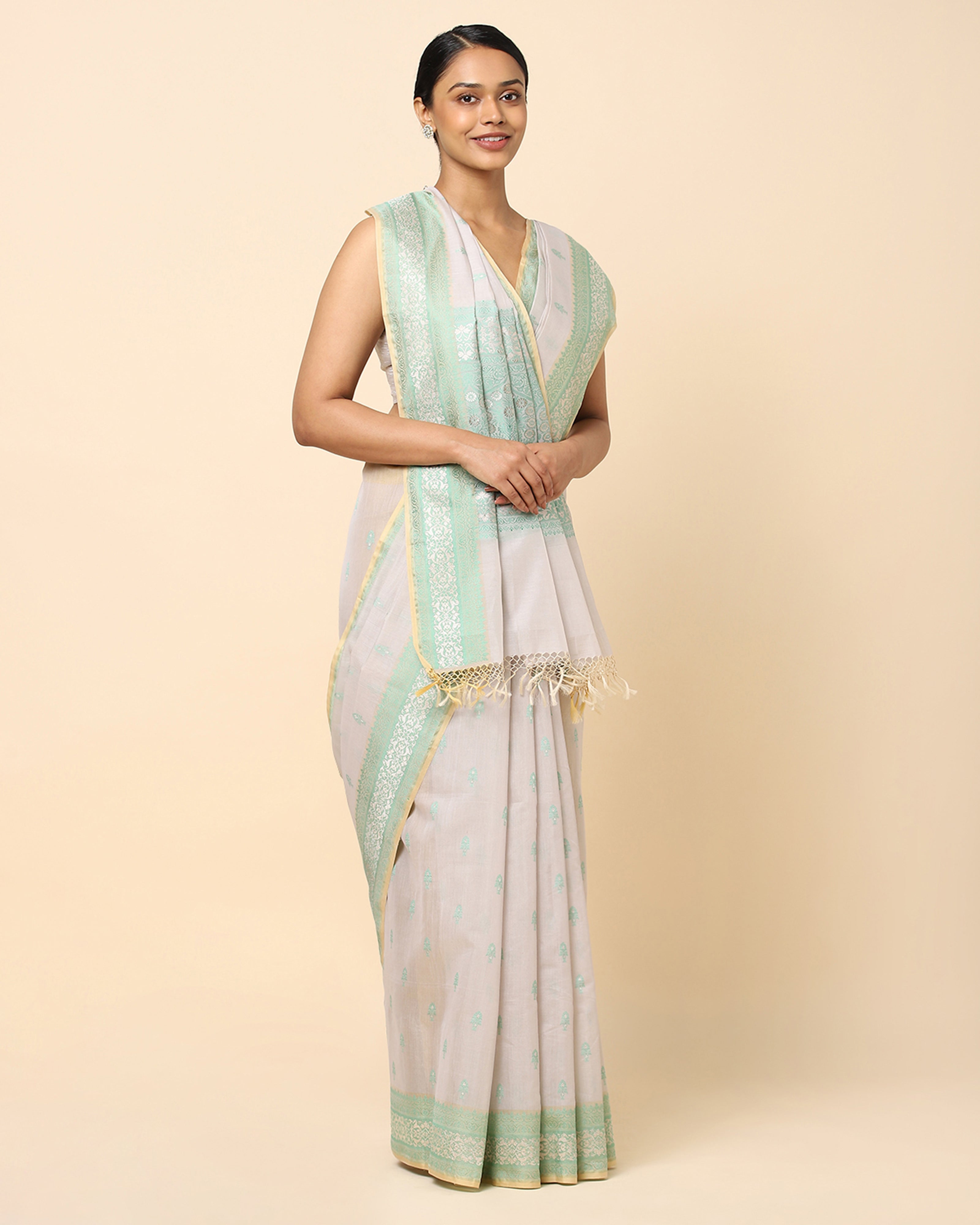 Rambagh Banarasi Kadwa Silk Cotton Saree