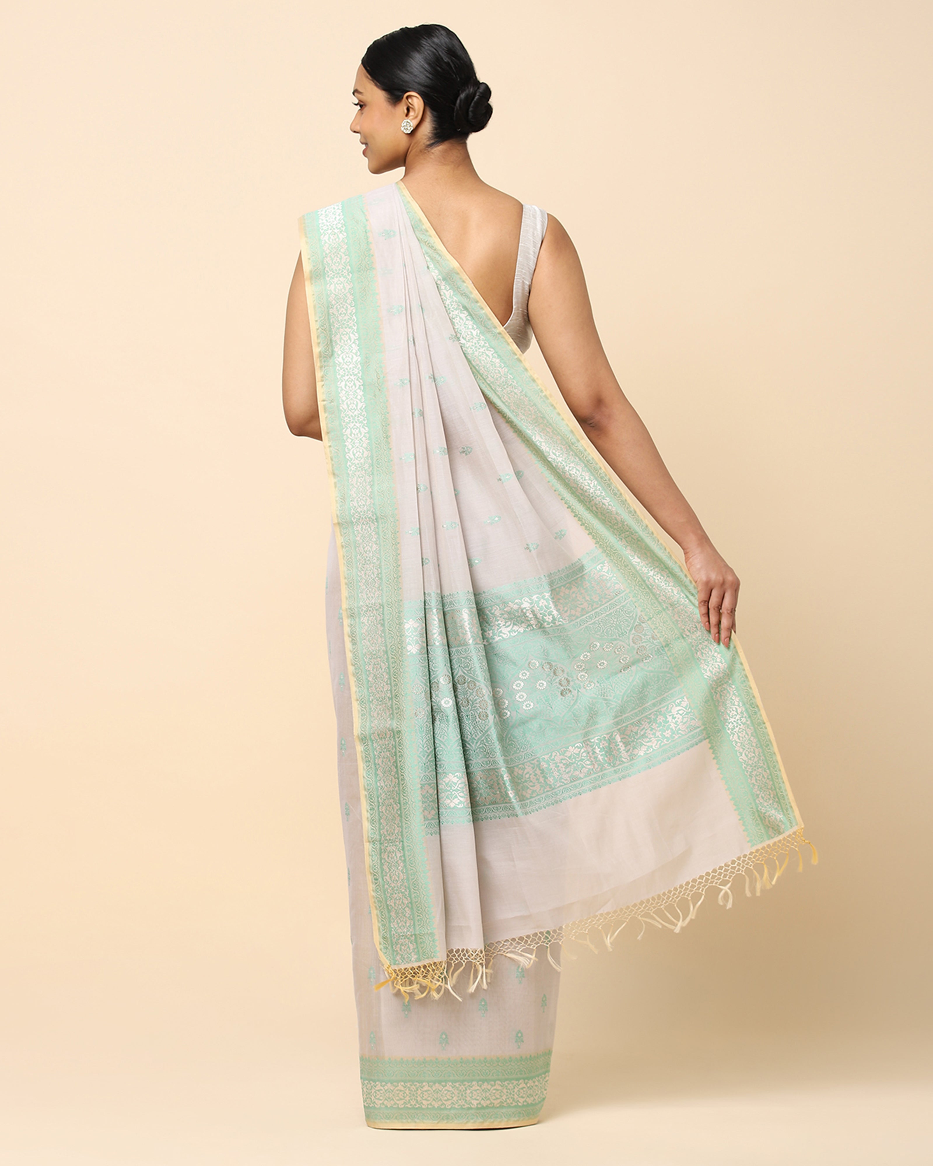 Rambagh Banarasi Kadwa Silk Cotton Saree