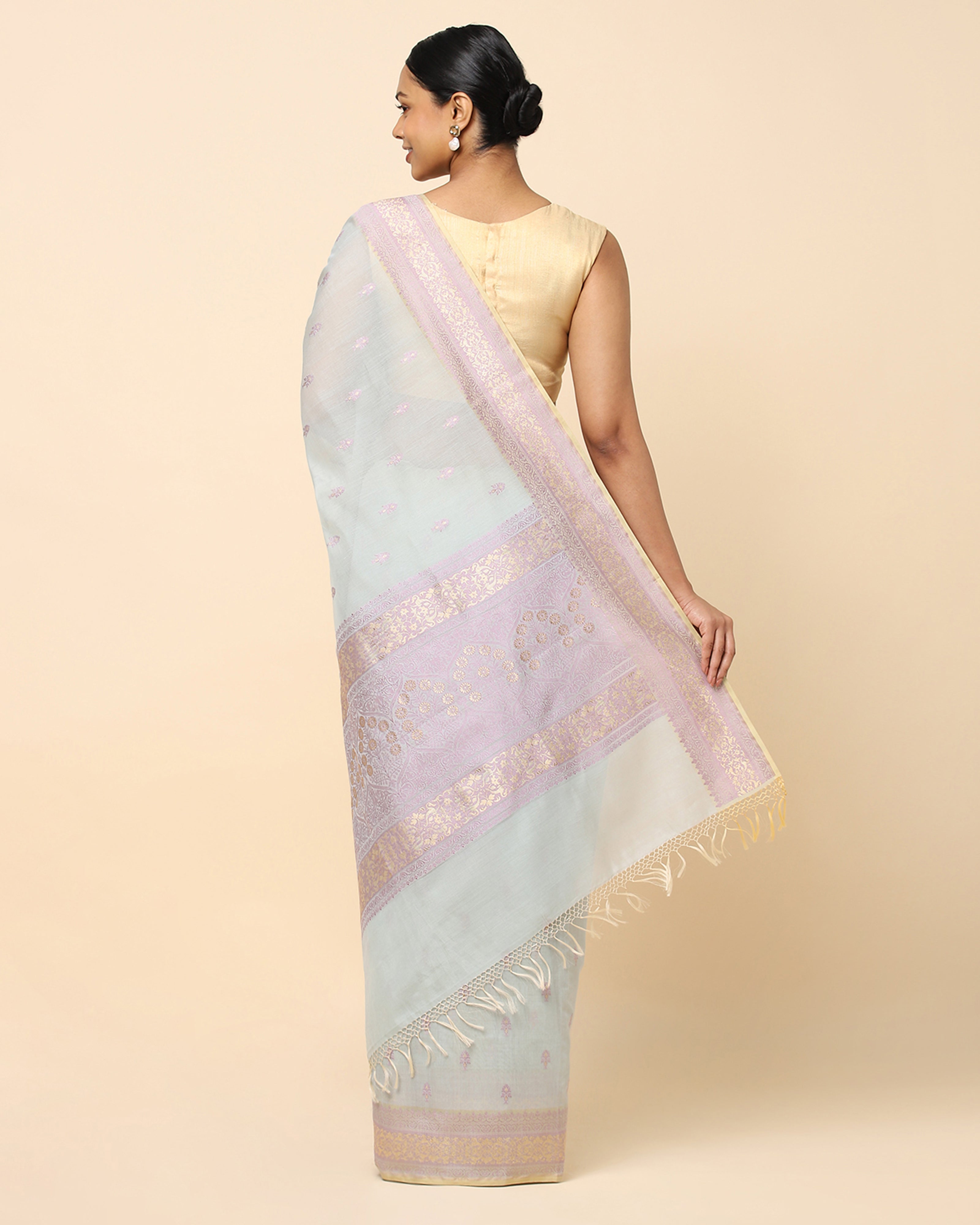 Rambagh Banarasi Kadwa Silk Cotton Saree
