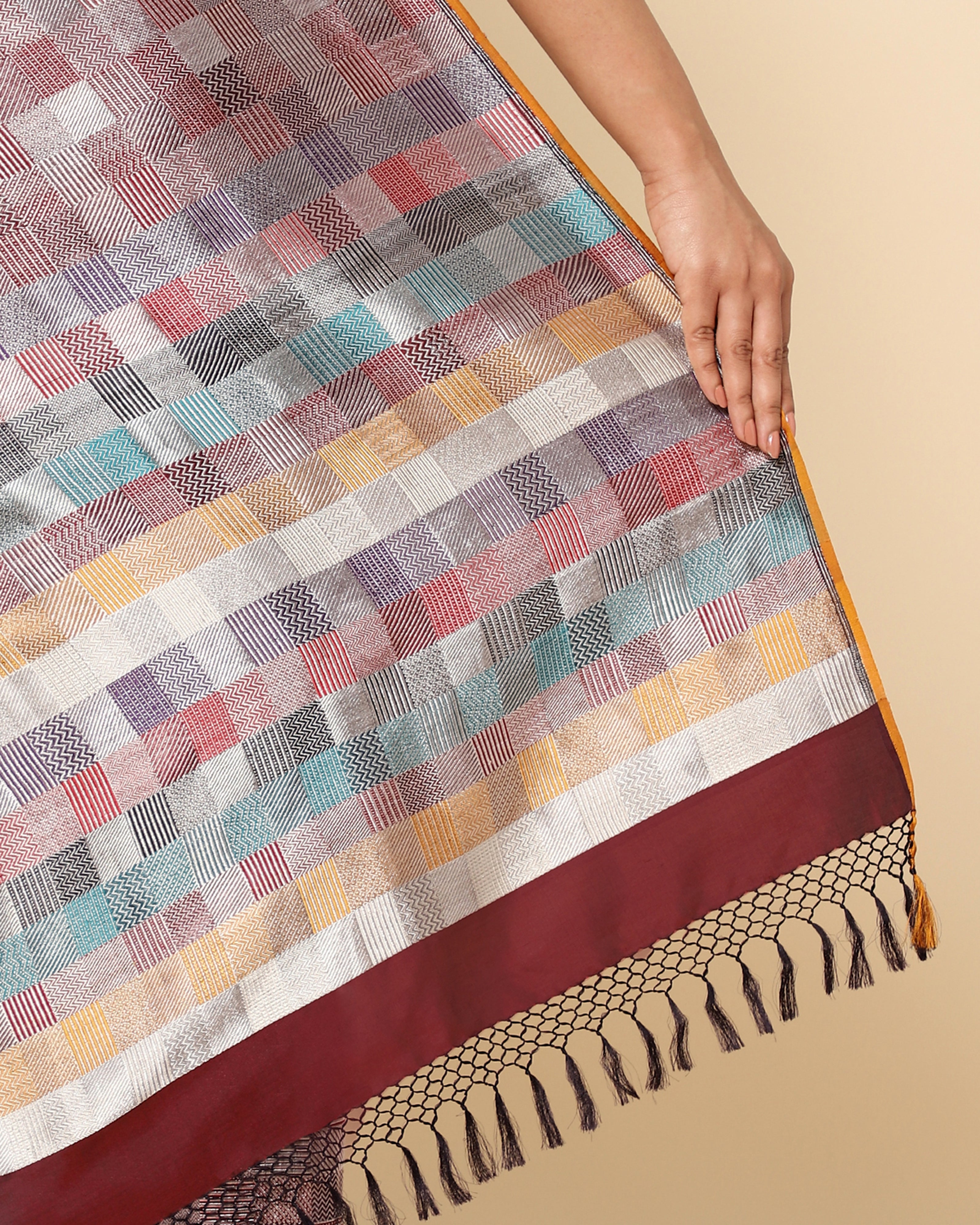 Mexico Banarasi Tanchoi Silk Saree