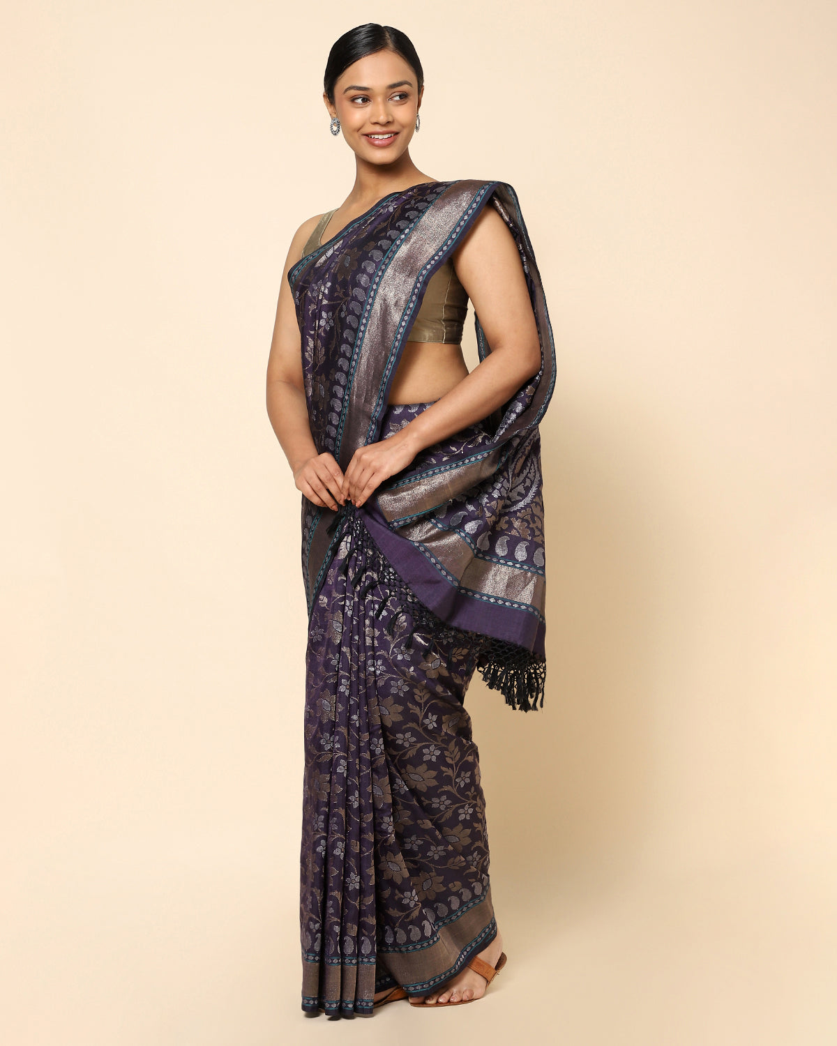 Hera Banarasi Jamdani Silk Saree