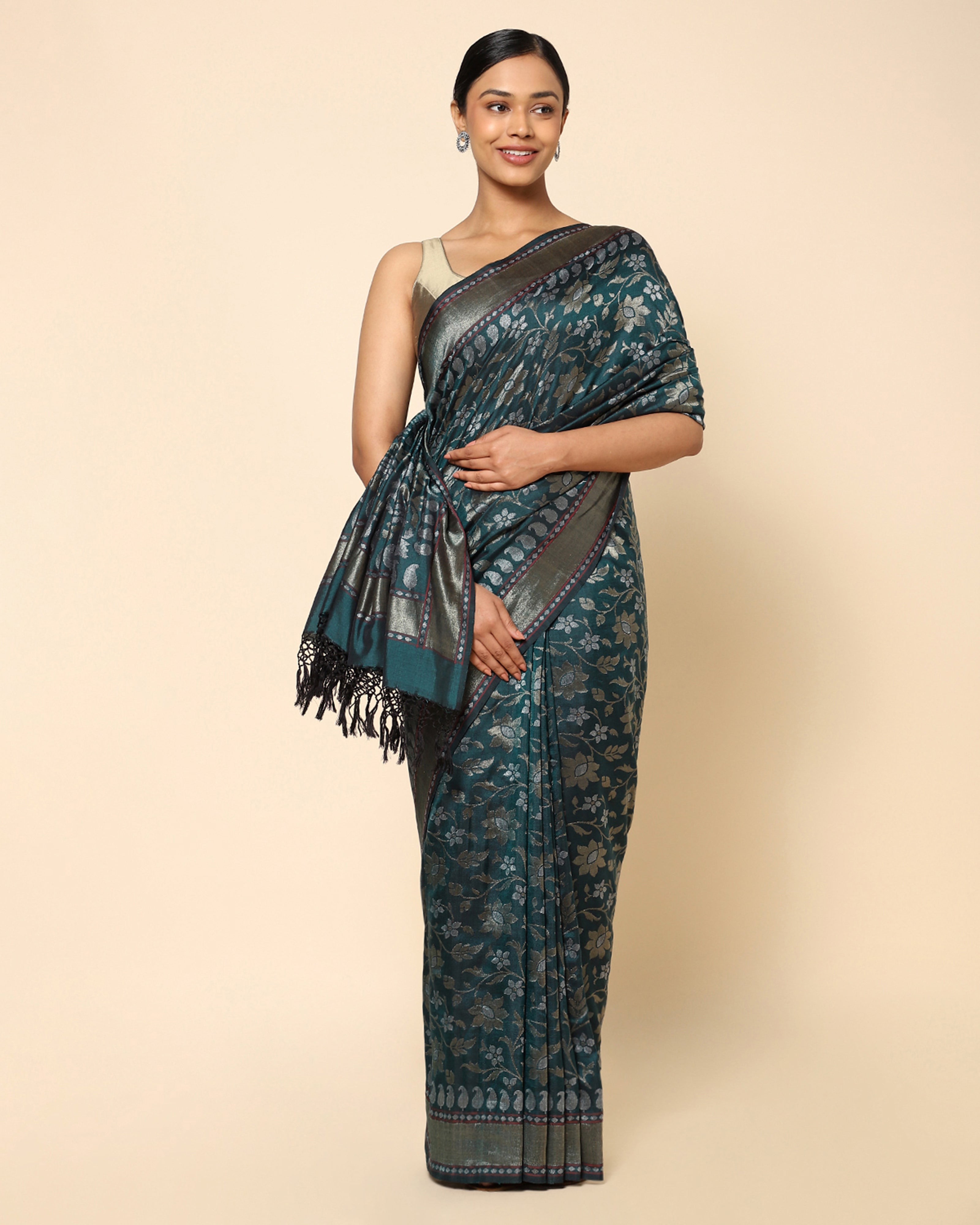 Hera Banarasi Jamdani Silk Saree