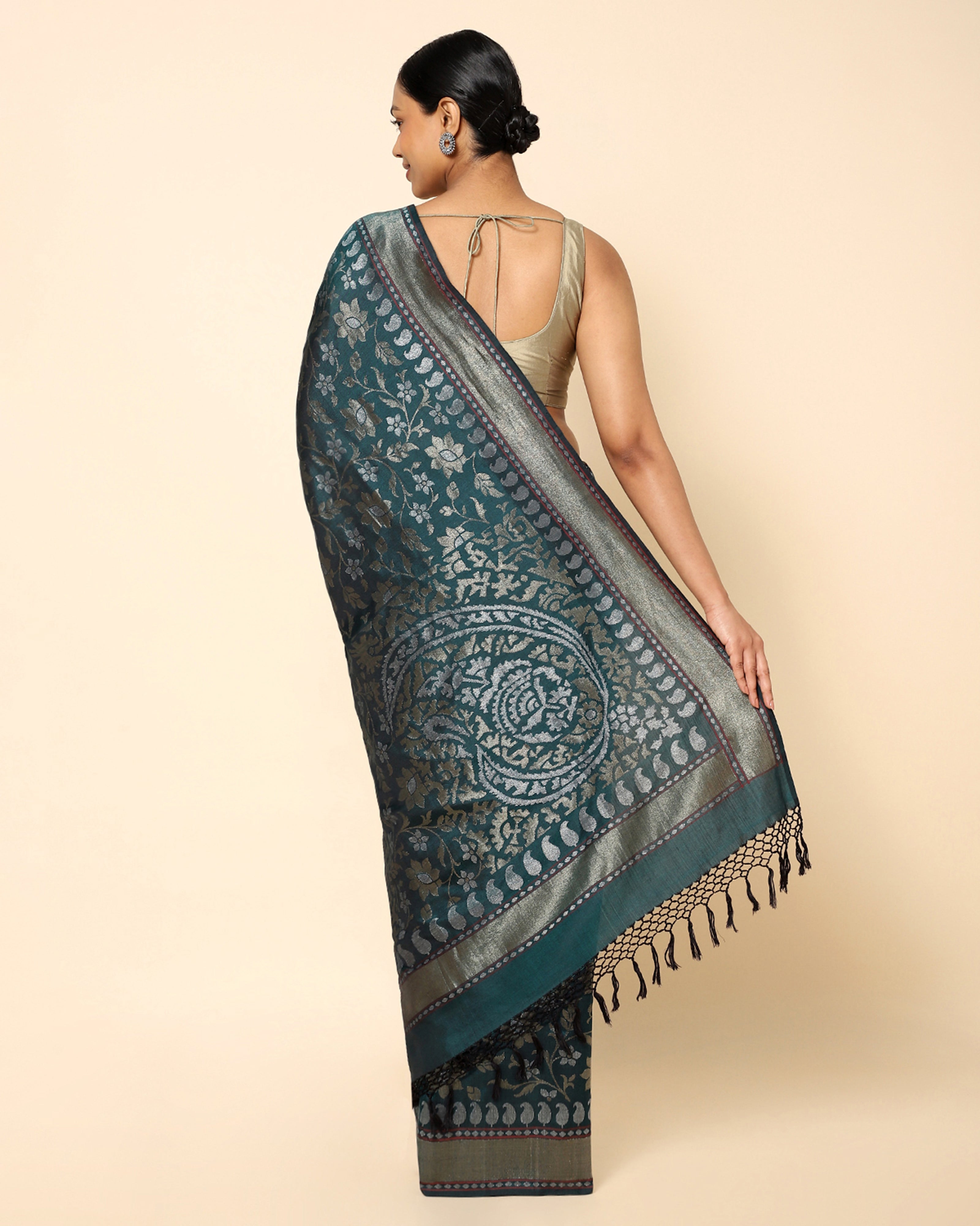 Hera Banarasi Jamdani Silk Saree