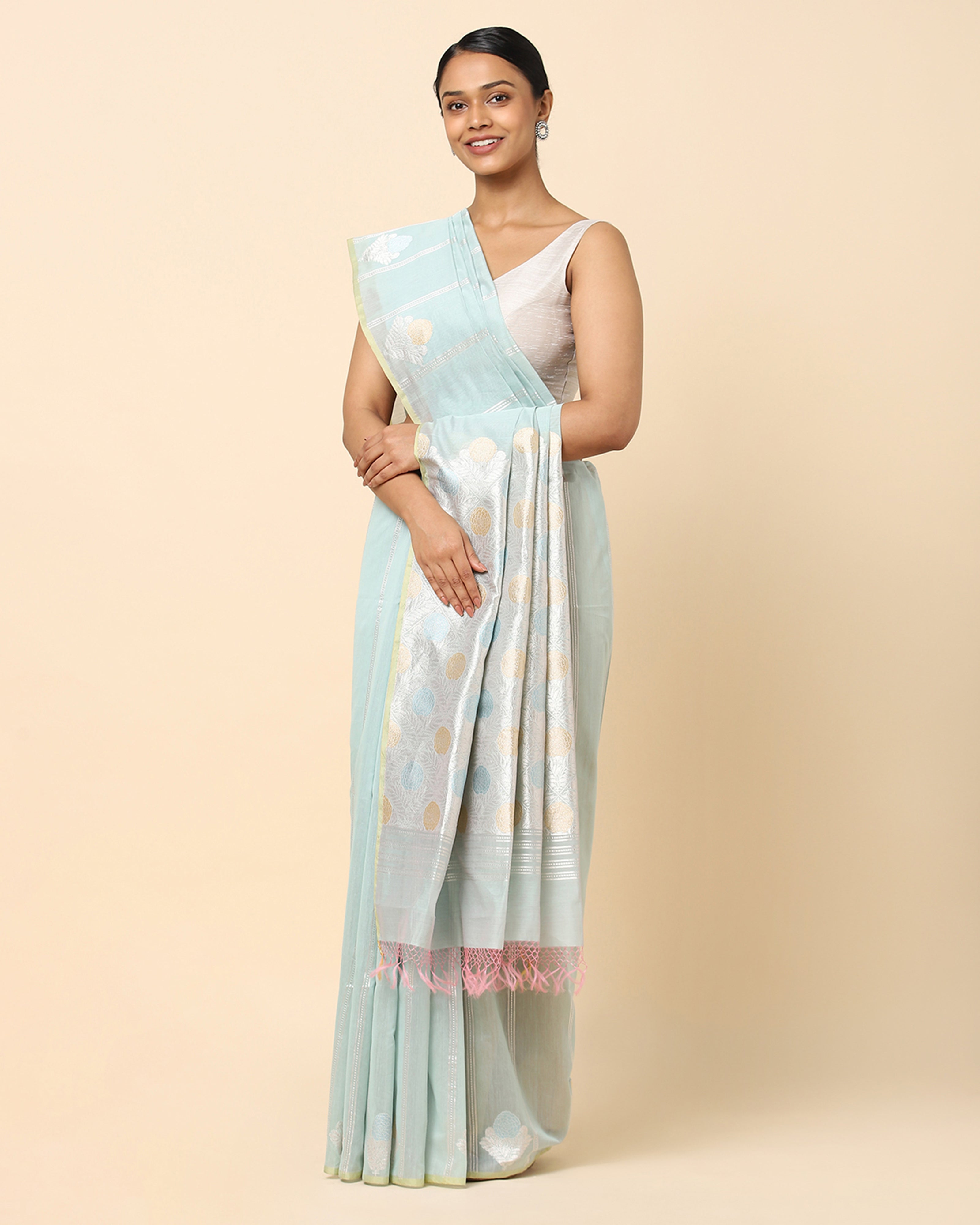 Ishvari Banarasi Kadwa Silk Cotton Saree