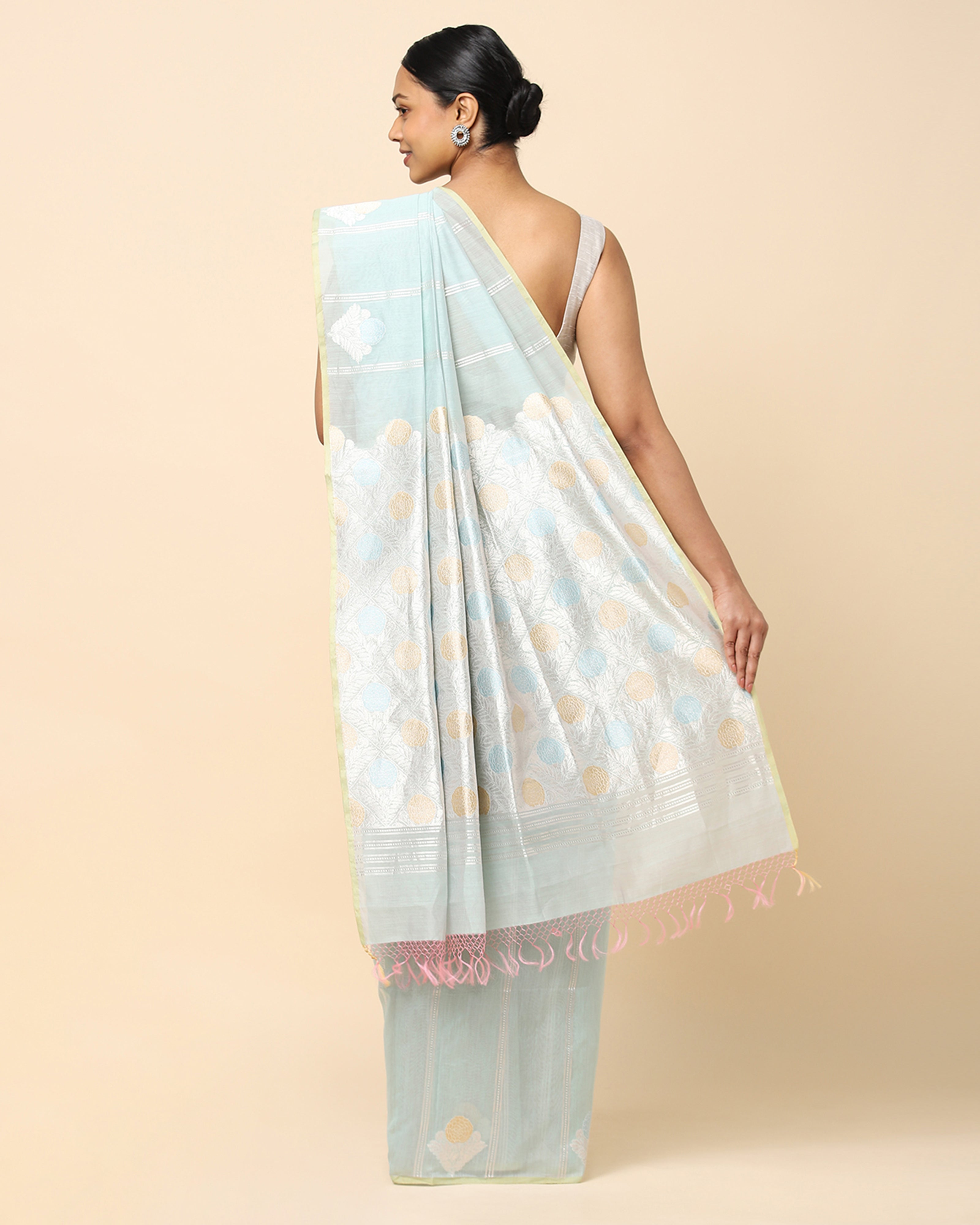 Ishvari Banarasi Kadwa Silk Cotton Saree