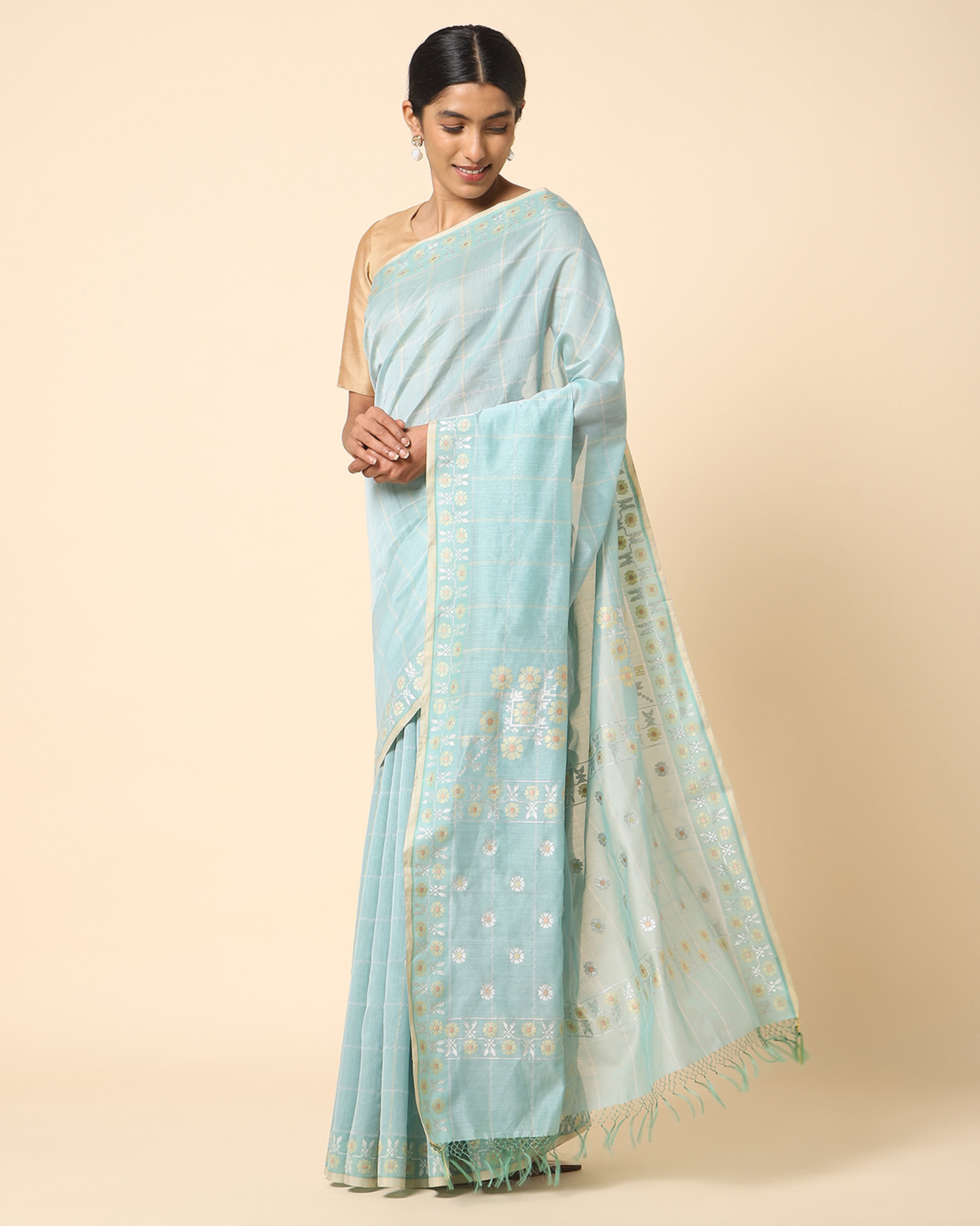 Maheema Banarasi Kadwa Silk Cotton Saree