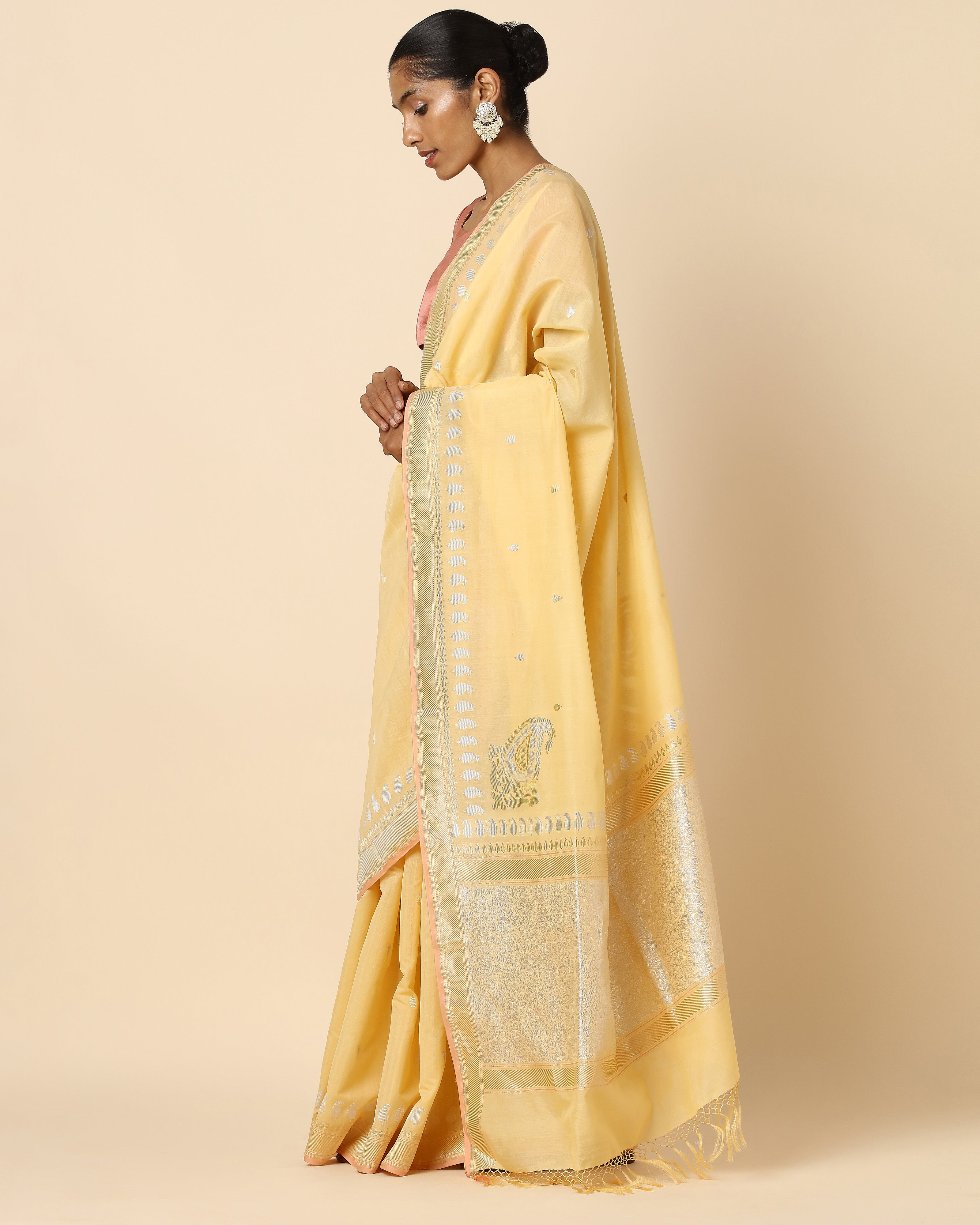 Adhisha Banarasi Kadwa Silk Cotton Saree