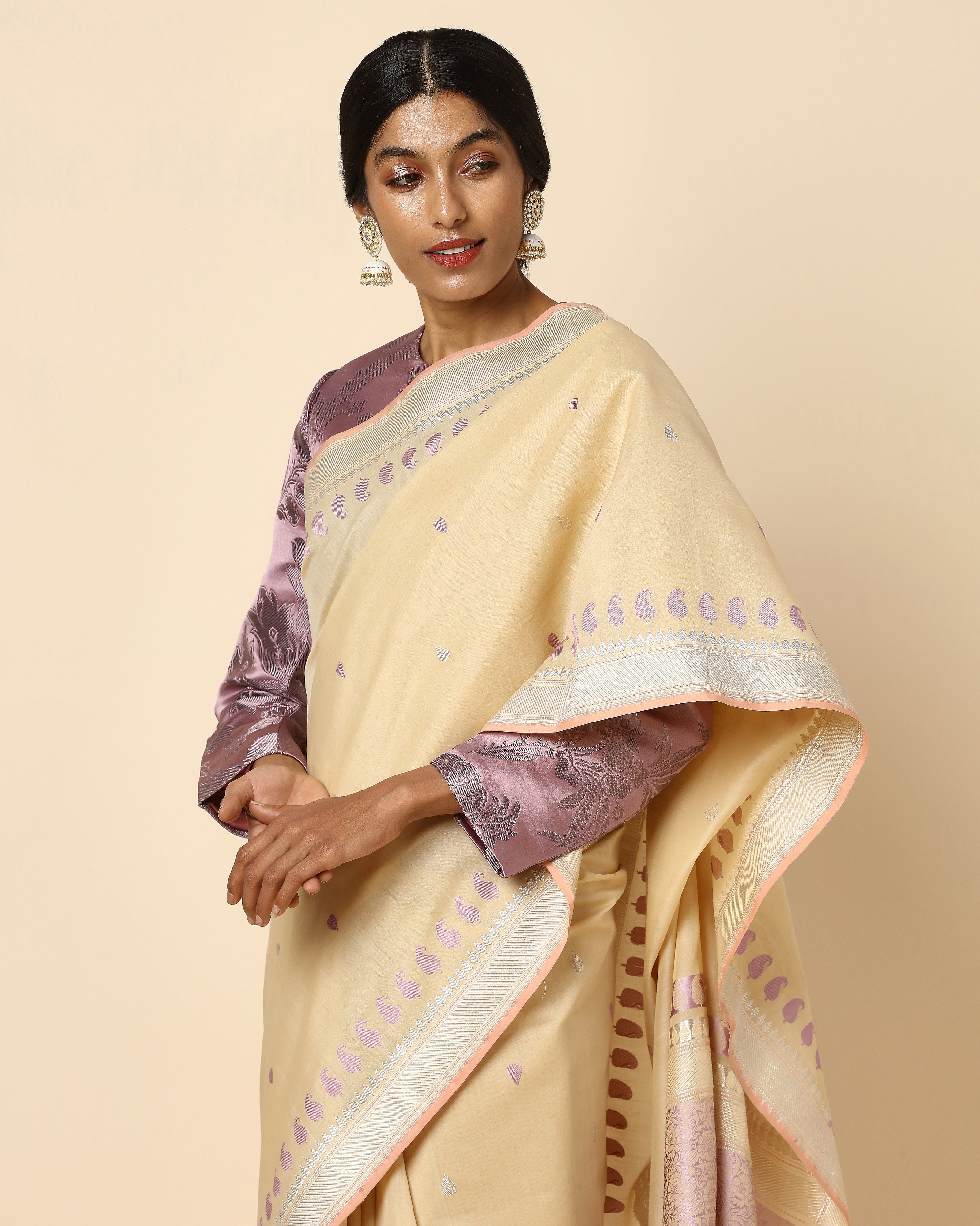 Adhisha Banarasi Kadwa Silk Cotton Saree