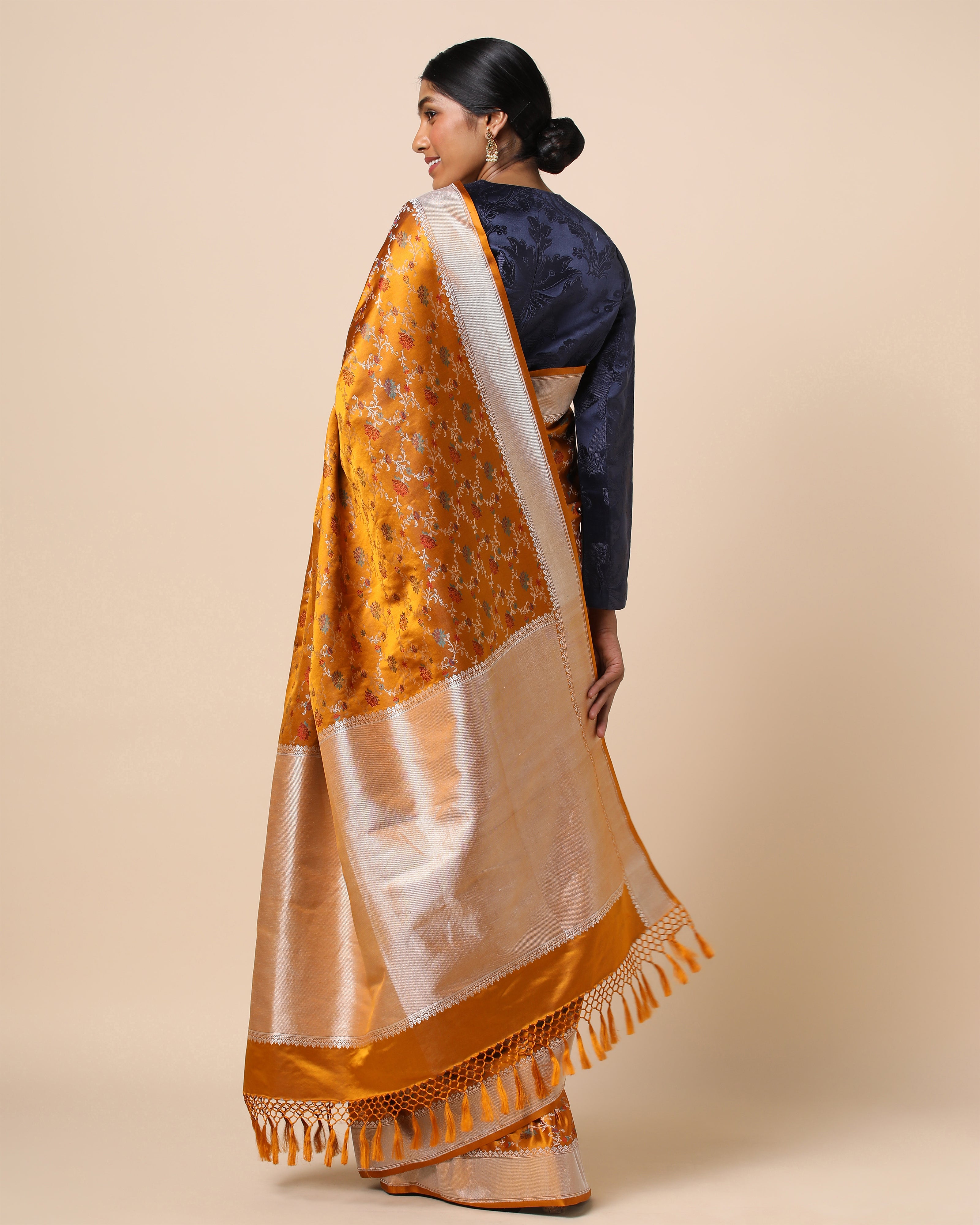 Mandakini Banarasi Tanchoi and Kadwa Silk Saree