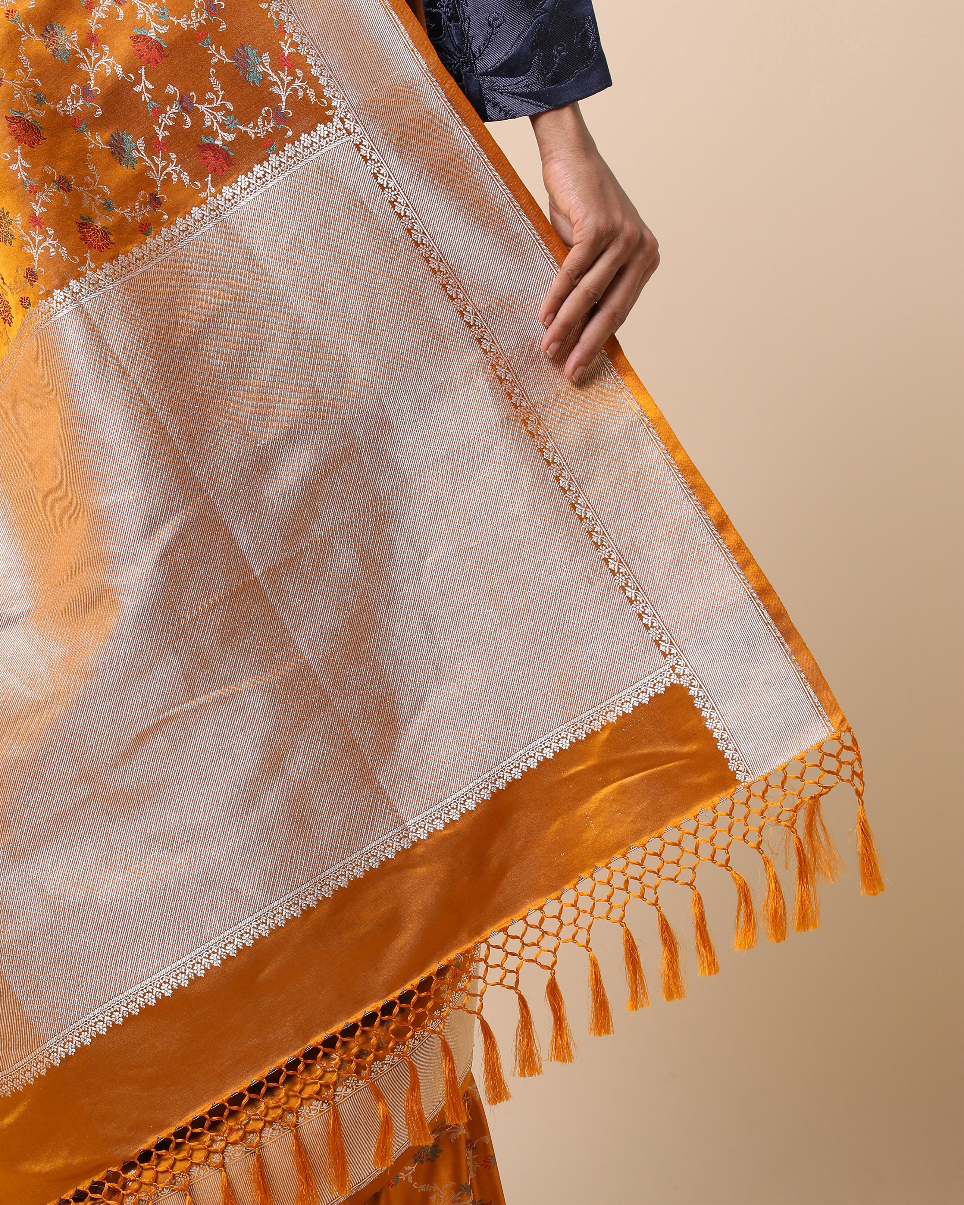 Mandakini Banarasi Tanchoi and Kadwa Silk Saree