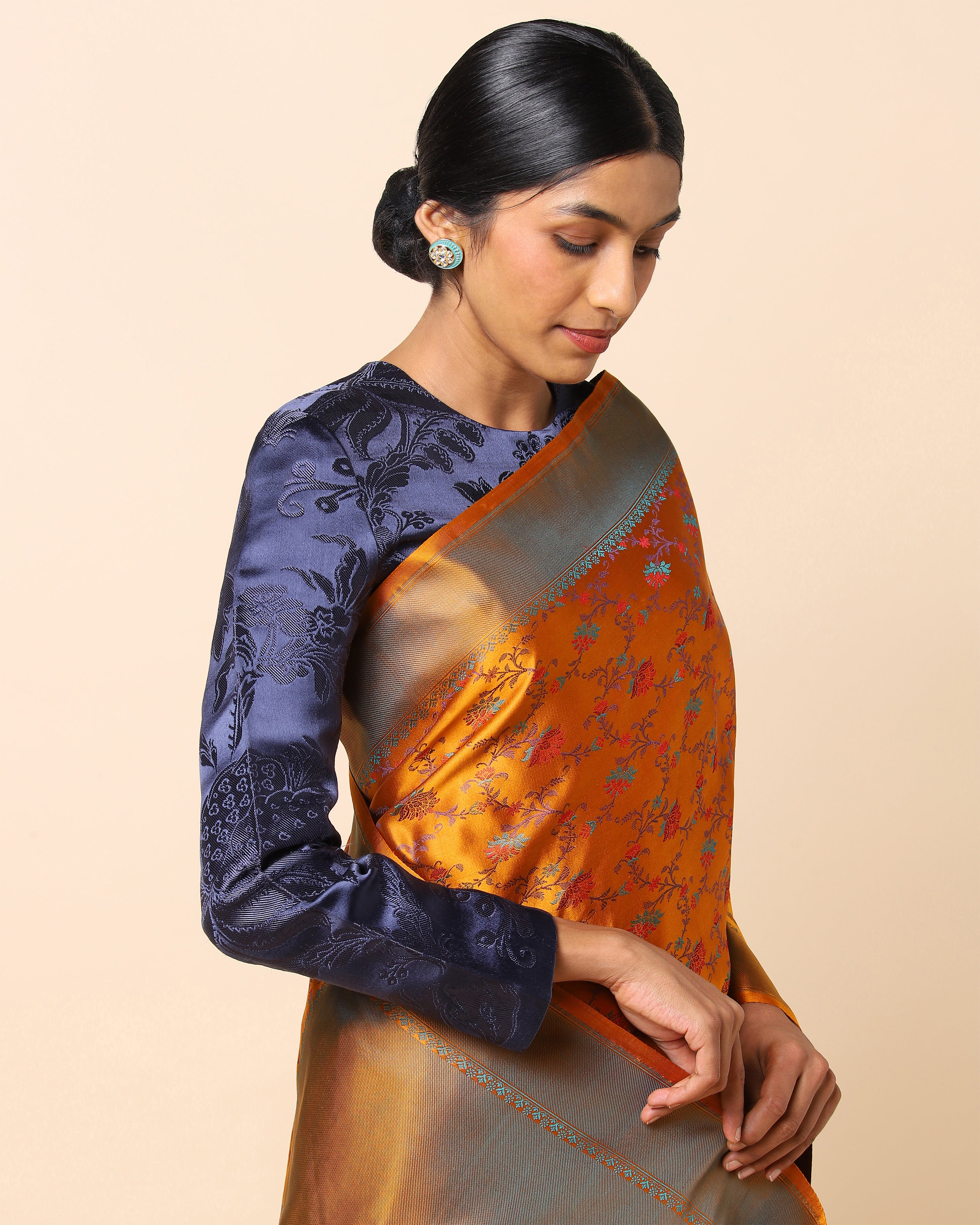 Mandakini Banarasi Tanchoi and Kadwa Silk Saree