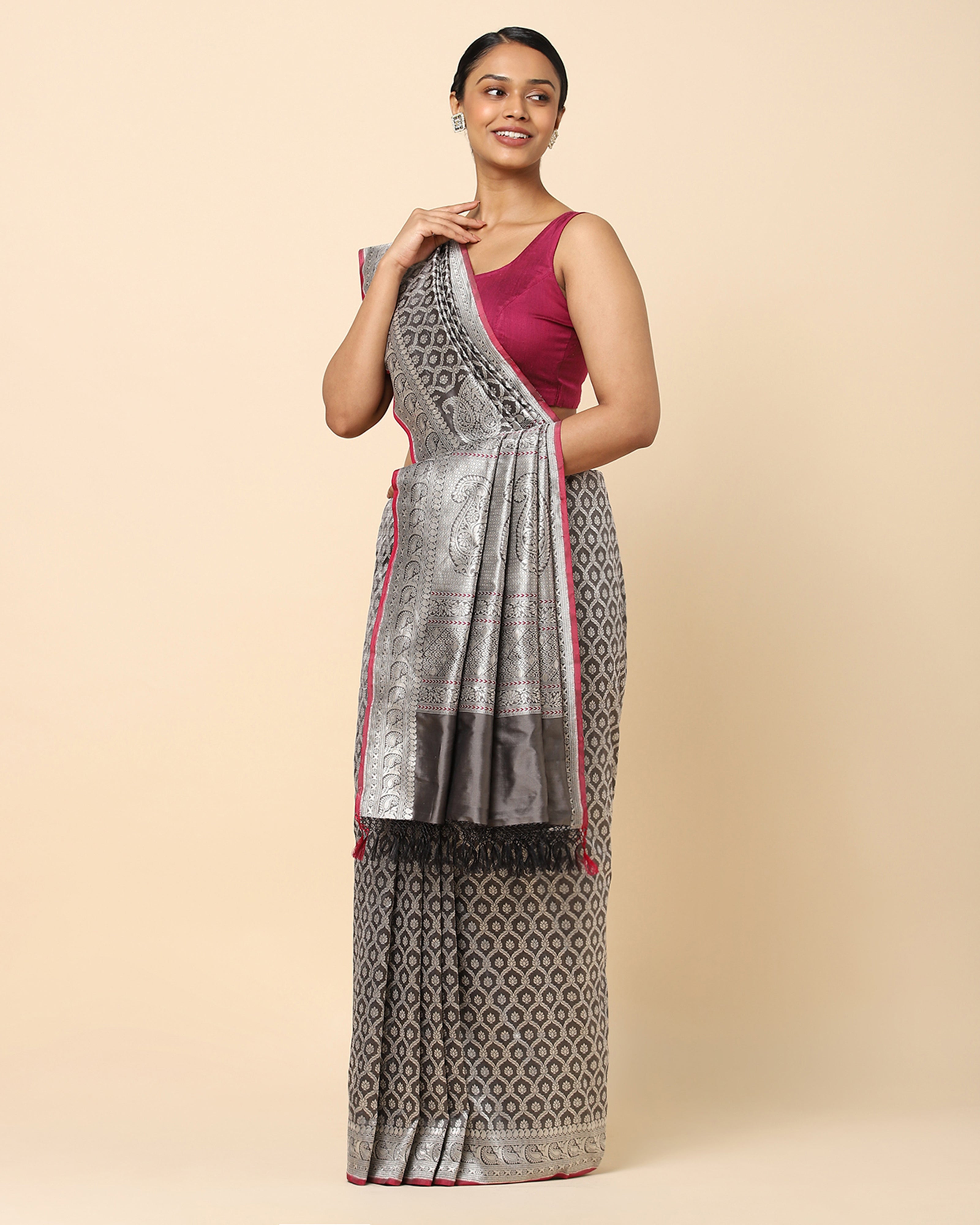 Husna Banarasi Powdi Silk Saree