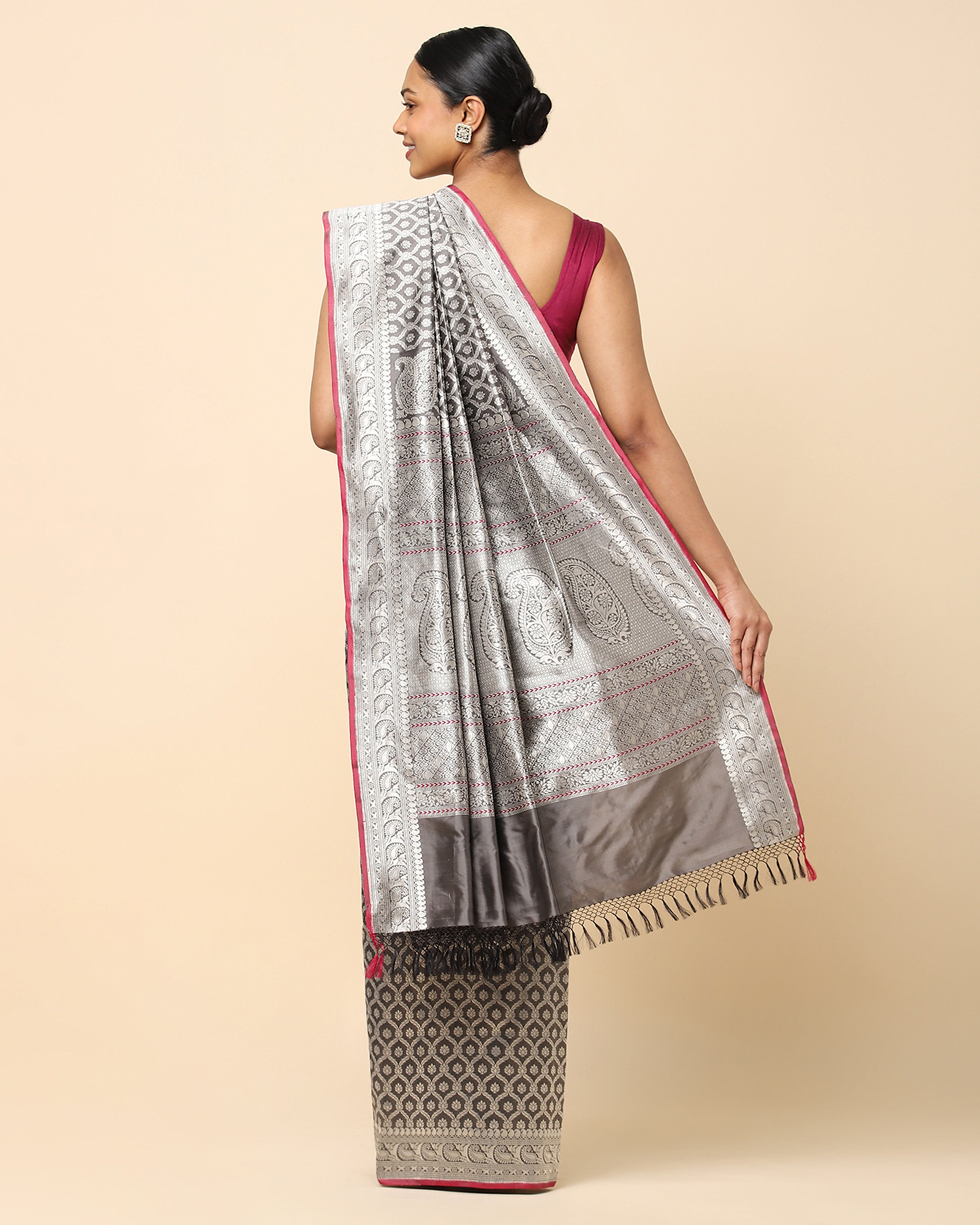 Husna Banarasi Powdi Silk Saree