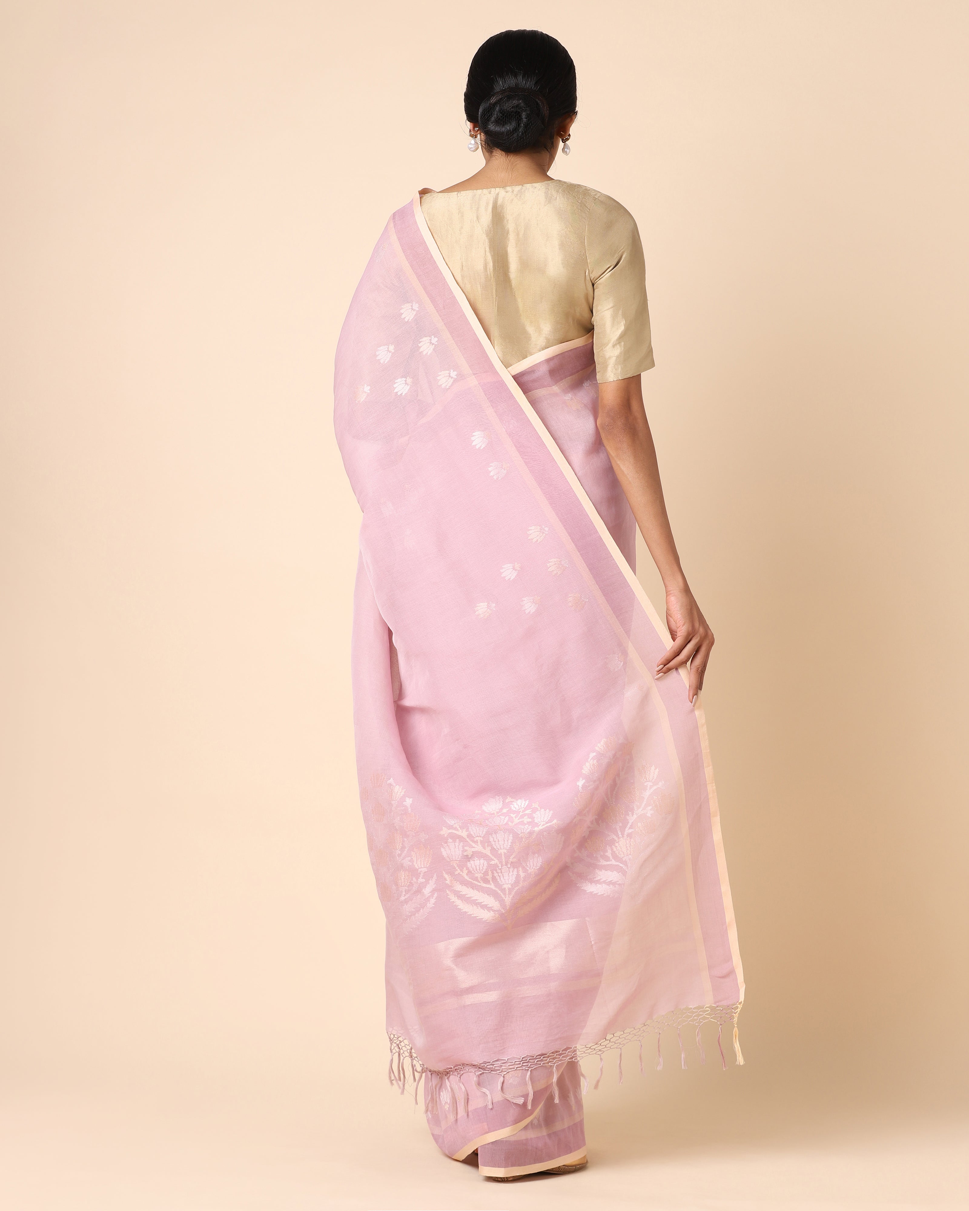 Ekaja Banarasi Jamdani Cotton Saree
