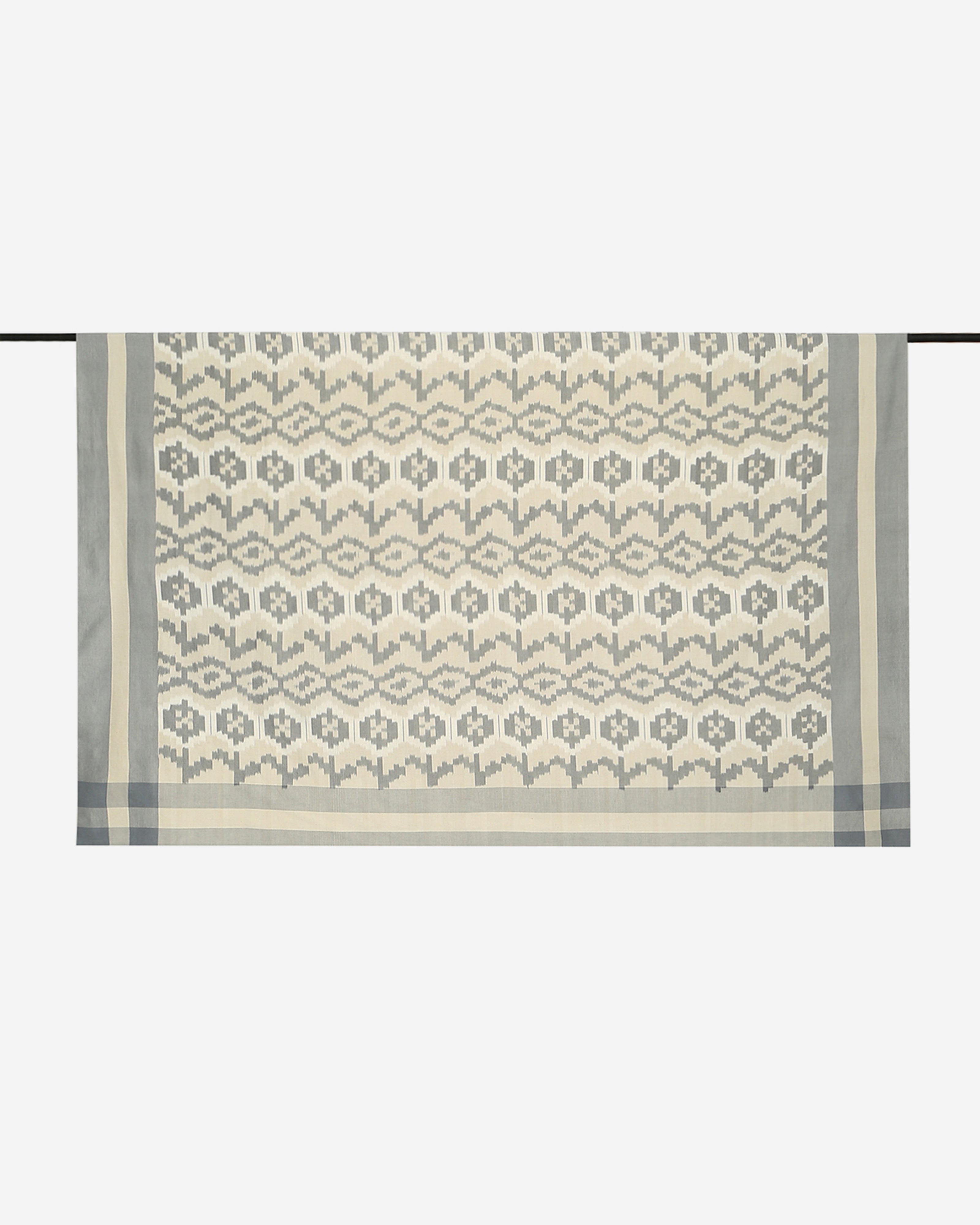 Flara Pochampally Warp Ikat Cotton Double Bed Cover